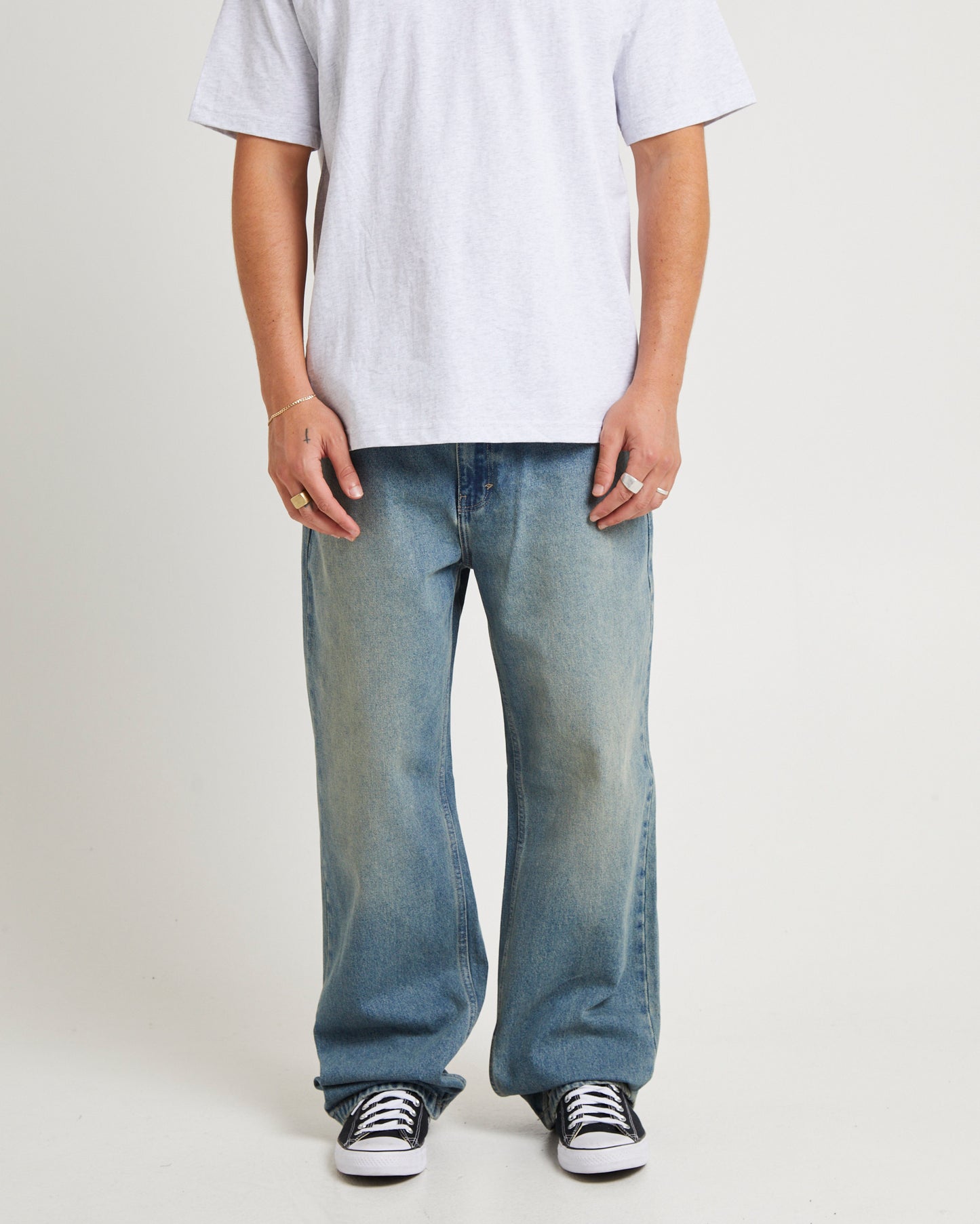 A5 Baggy Denim Jeans Carson Indigo