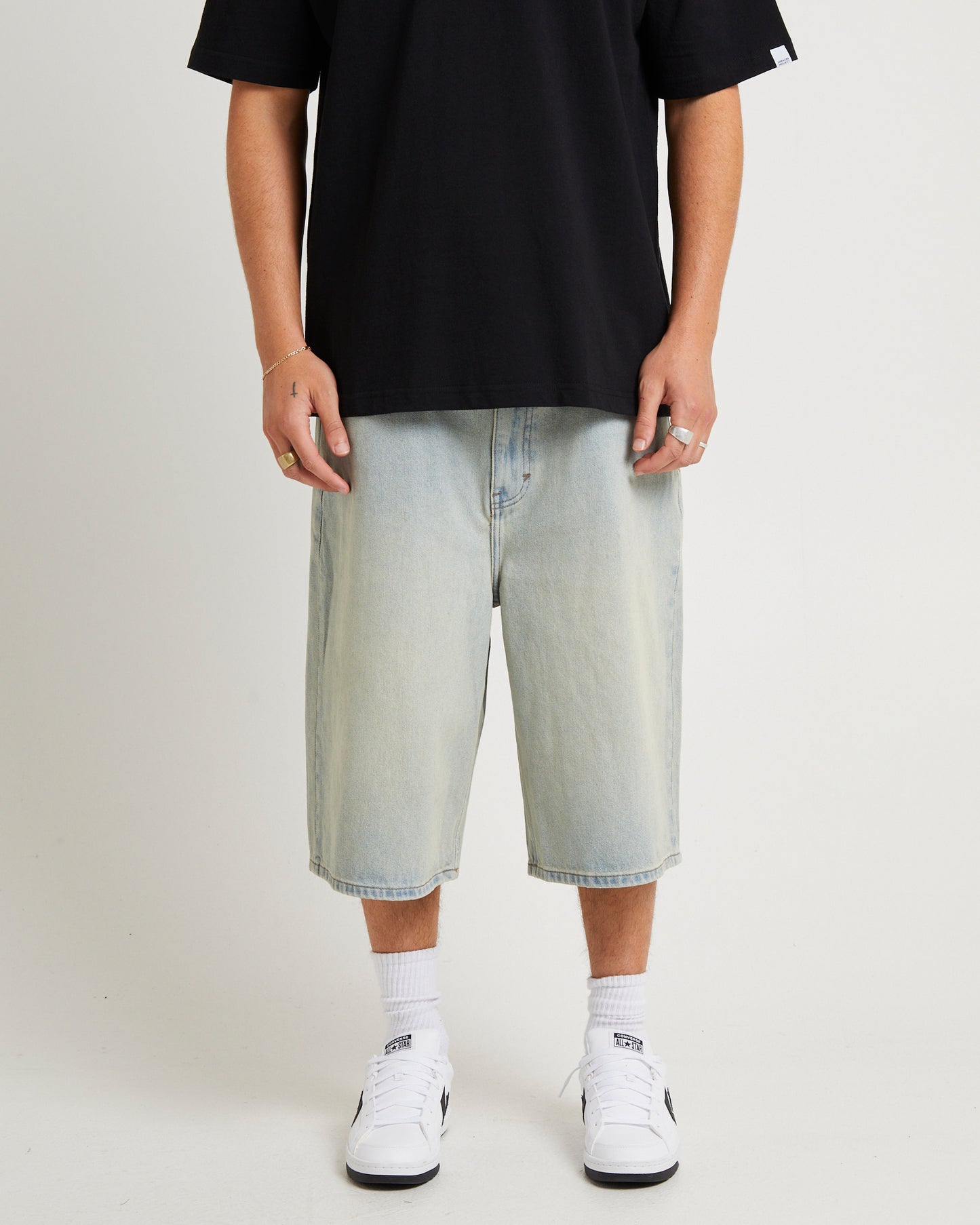 A6 Big Baggy Denim Jorts Milo