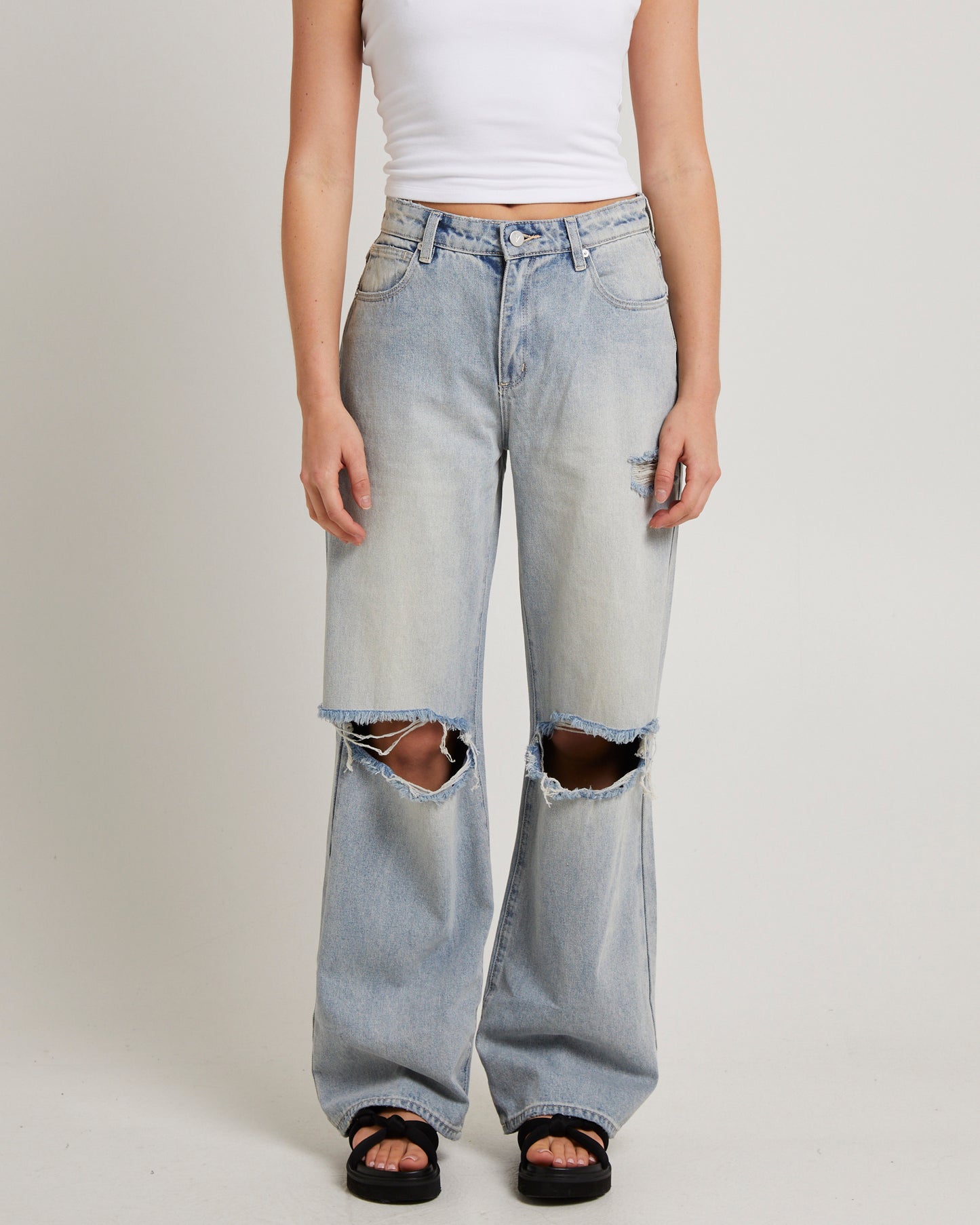 95 Baggy Denim Jeans Caterina Torn