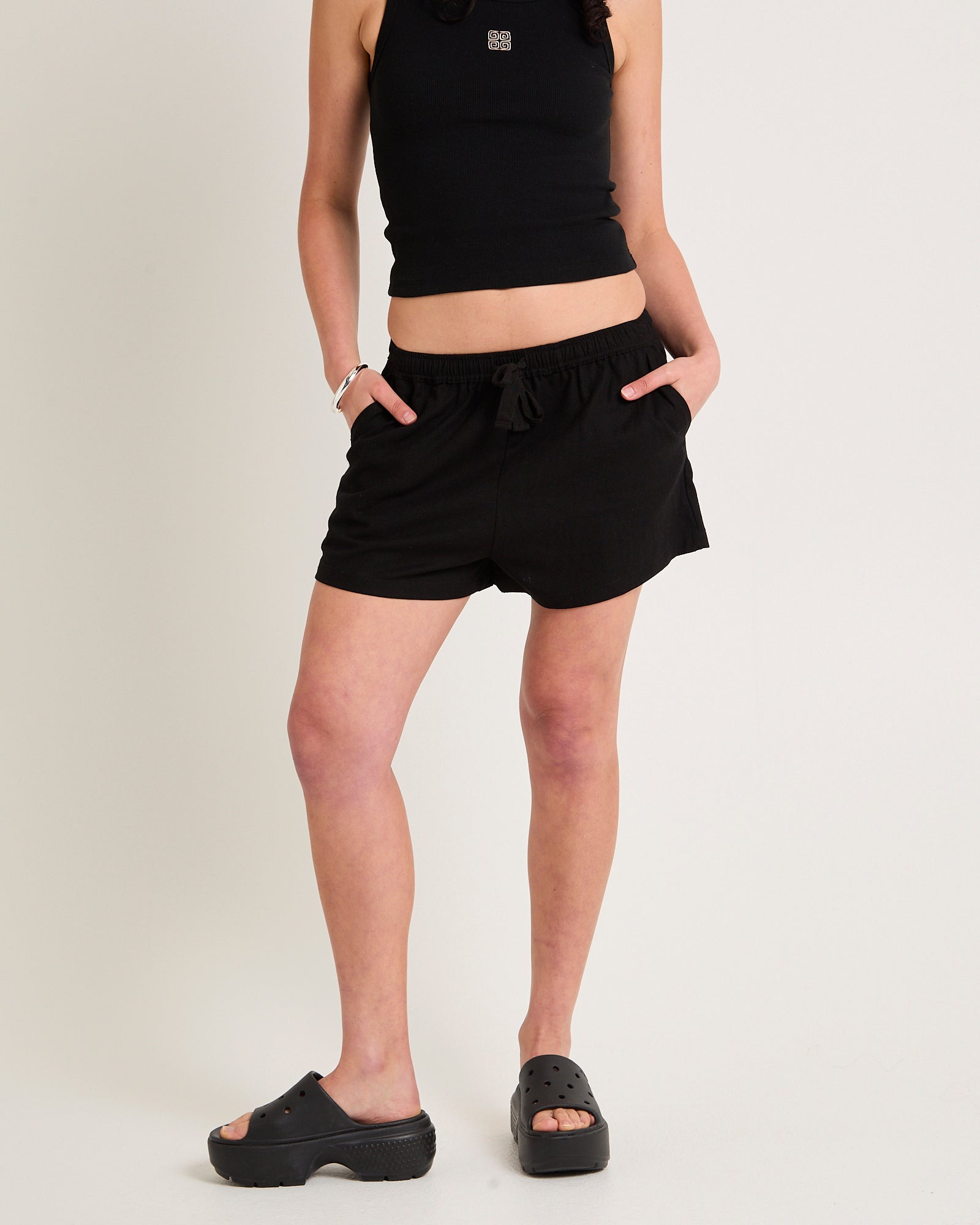 Mila Solid Mini Shorts main image 0