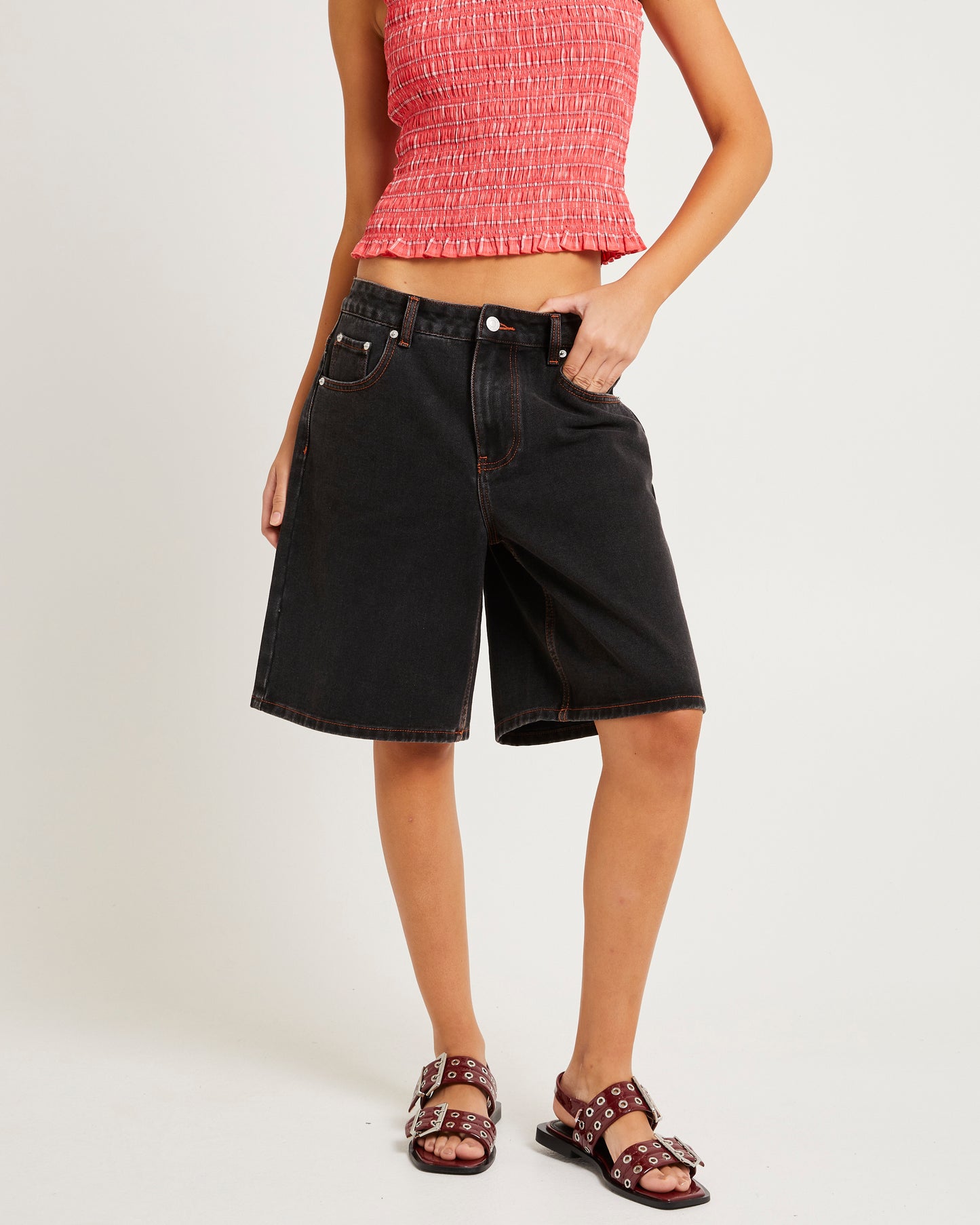 Kourtney Longline Denim Jorts