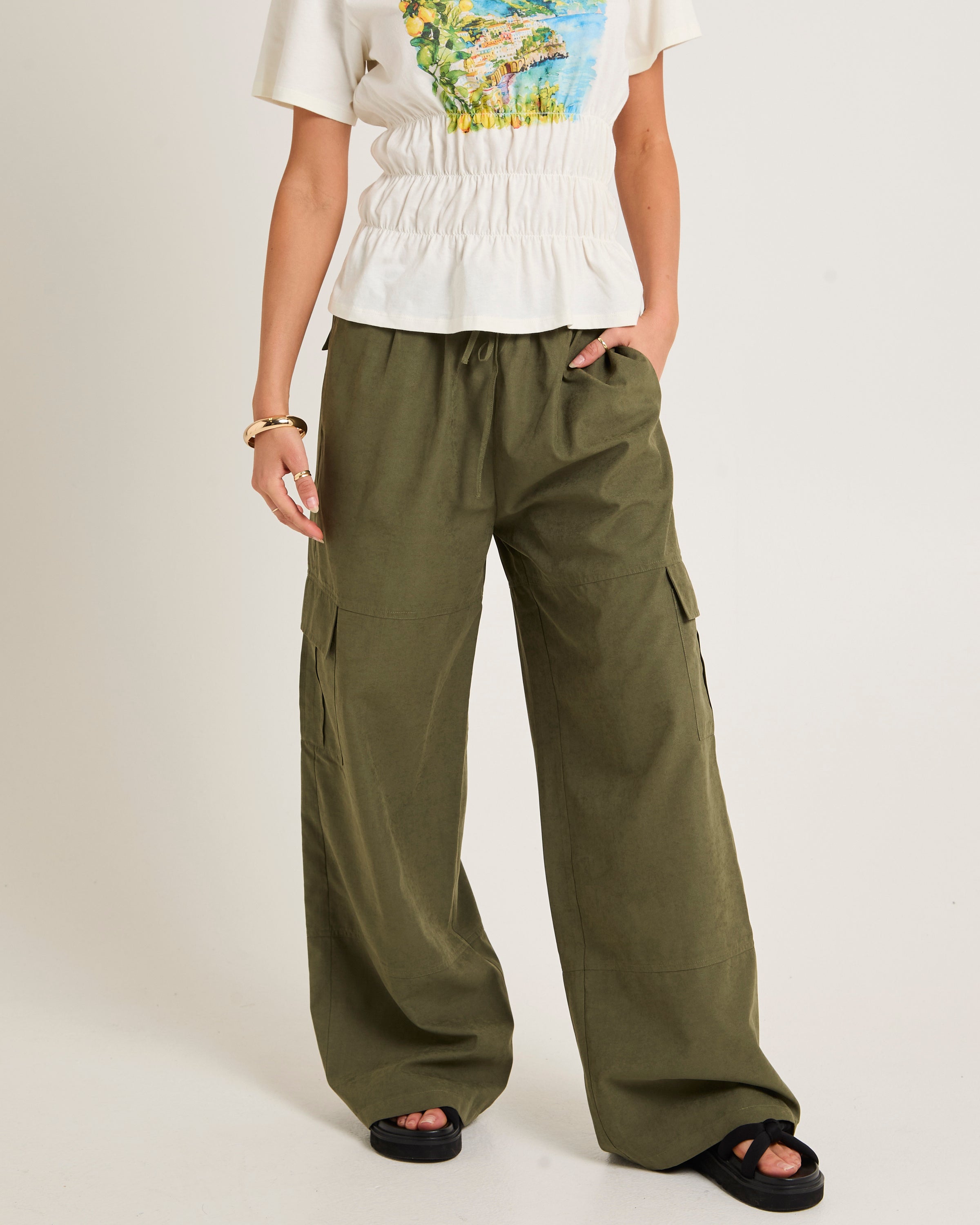 Mia Drap Cargo Pants – General Pants Co.