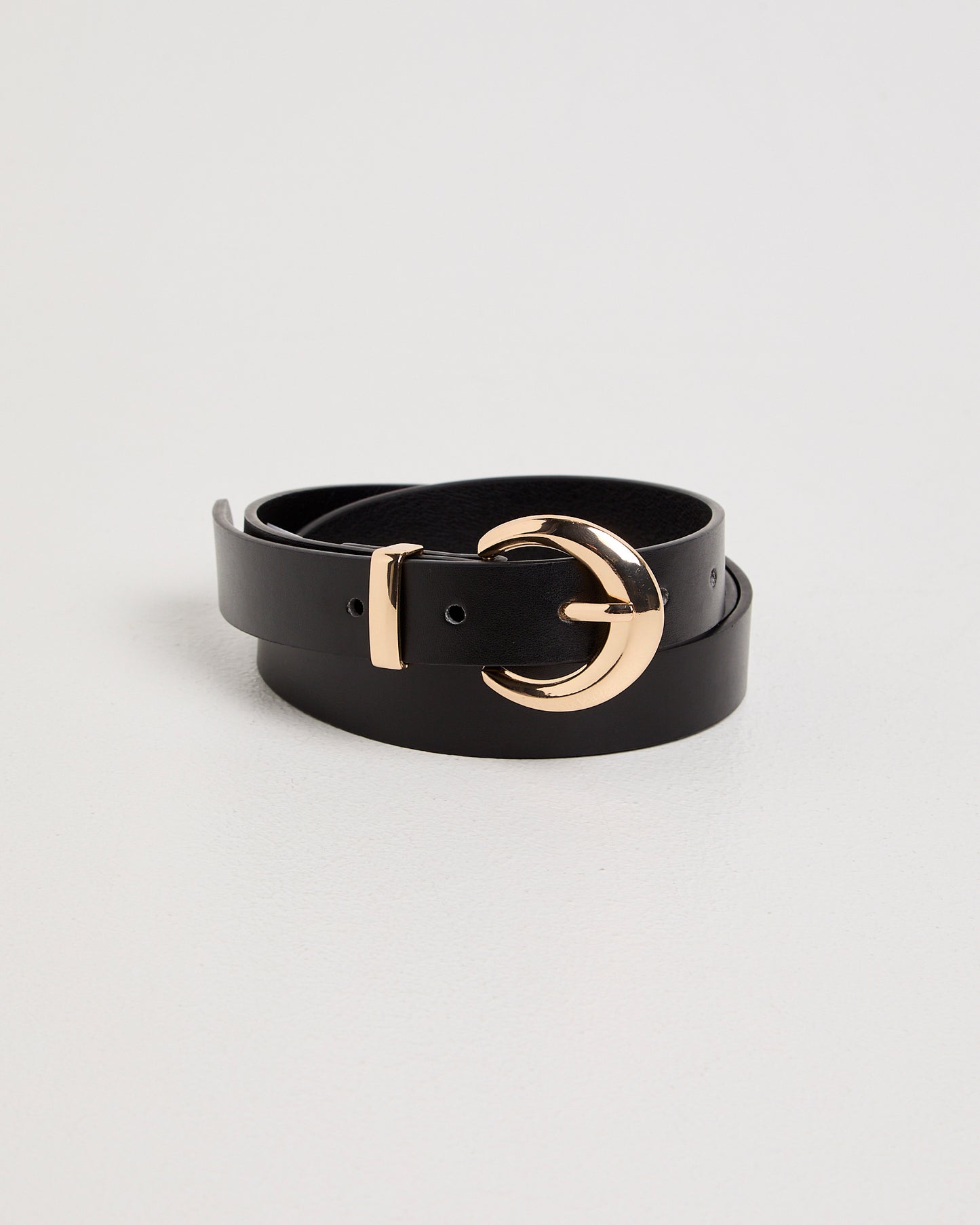 Black/Gold Buckle Belt