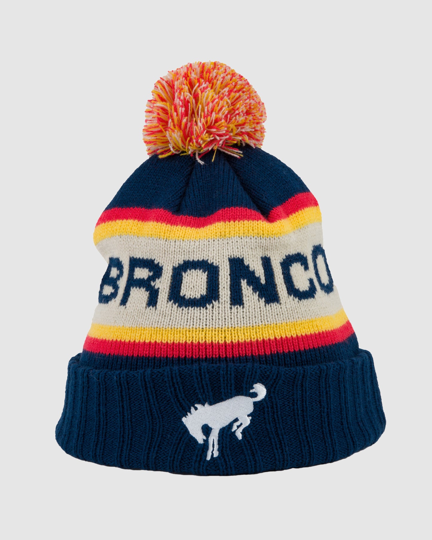 Ford Bronco Pillow Line Knit Pom Beanie