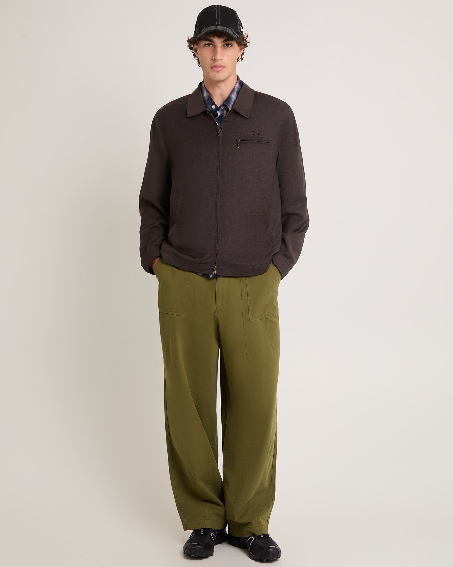 Gaberdine Zip Jacket