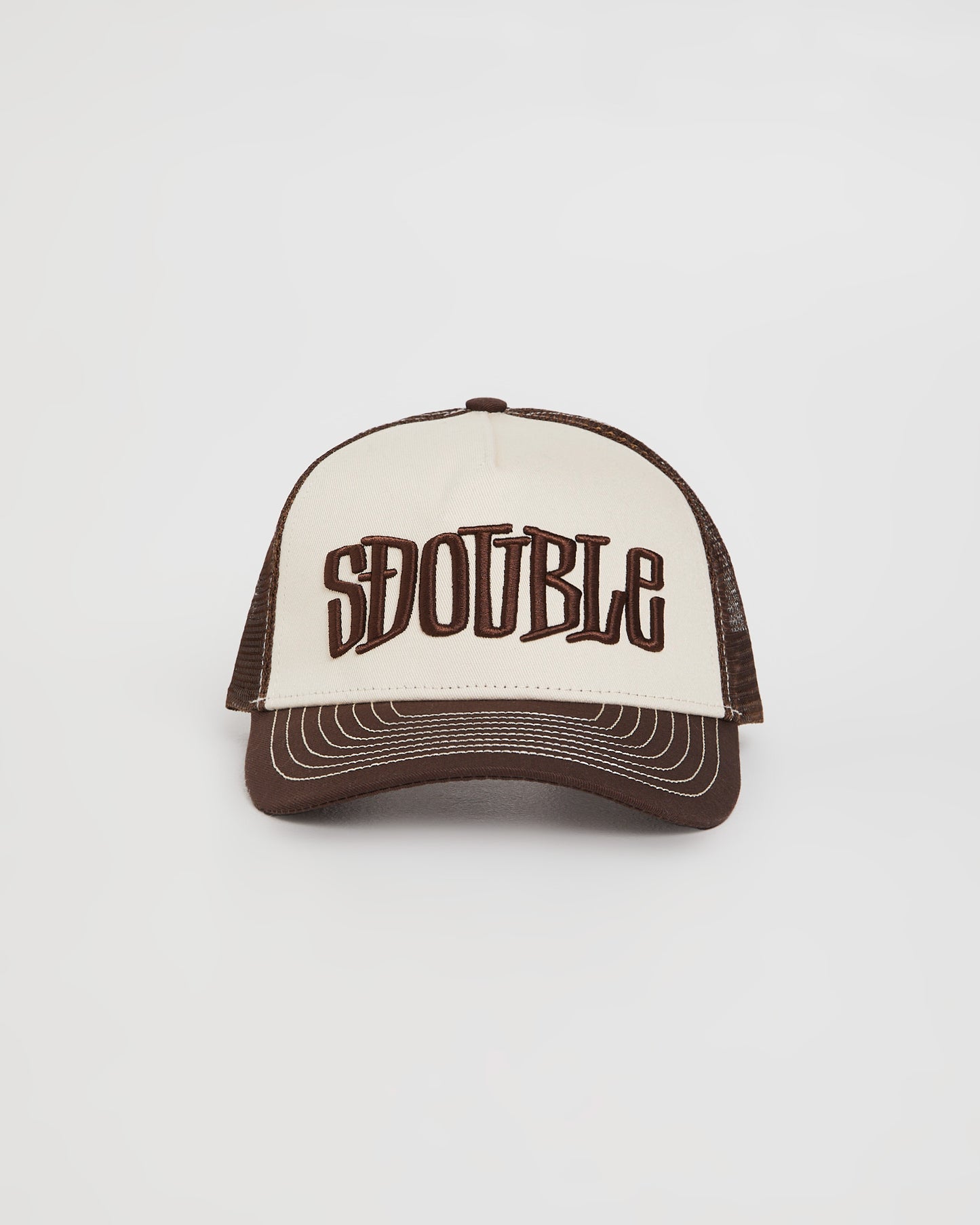 Mid-Block Curved Peak Trucker Cap