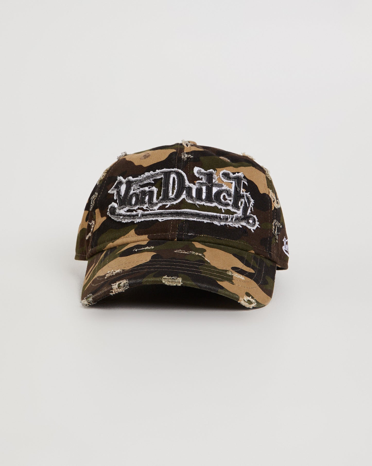Destroyed Twill Logo Dad Cap
