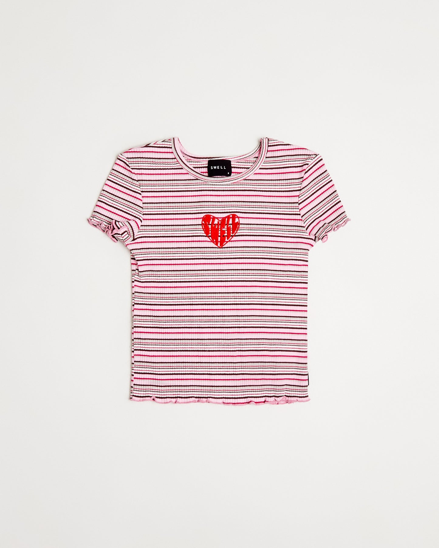 Charlotte Striped Ribbed T-Shirt