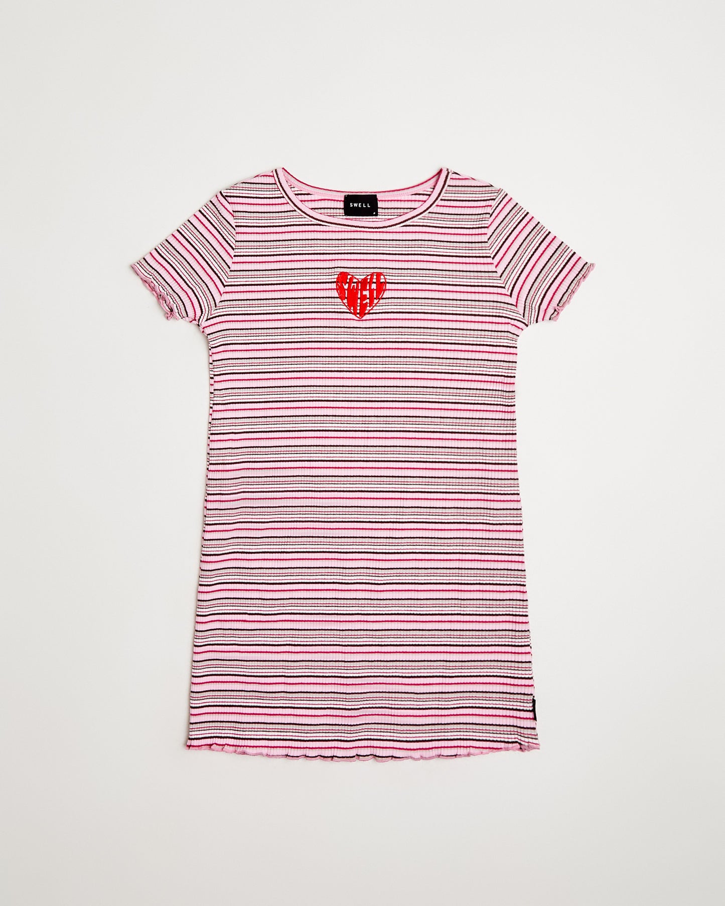 Charlotte Striped Ribbed Dress