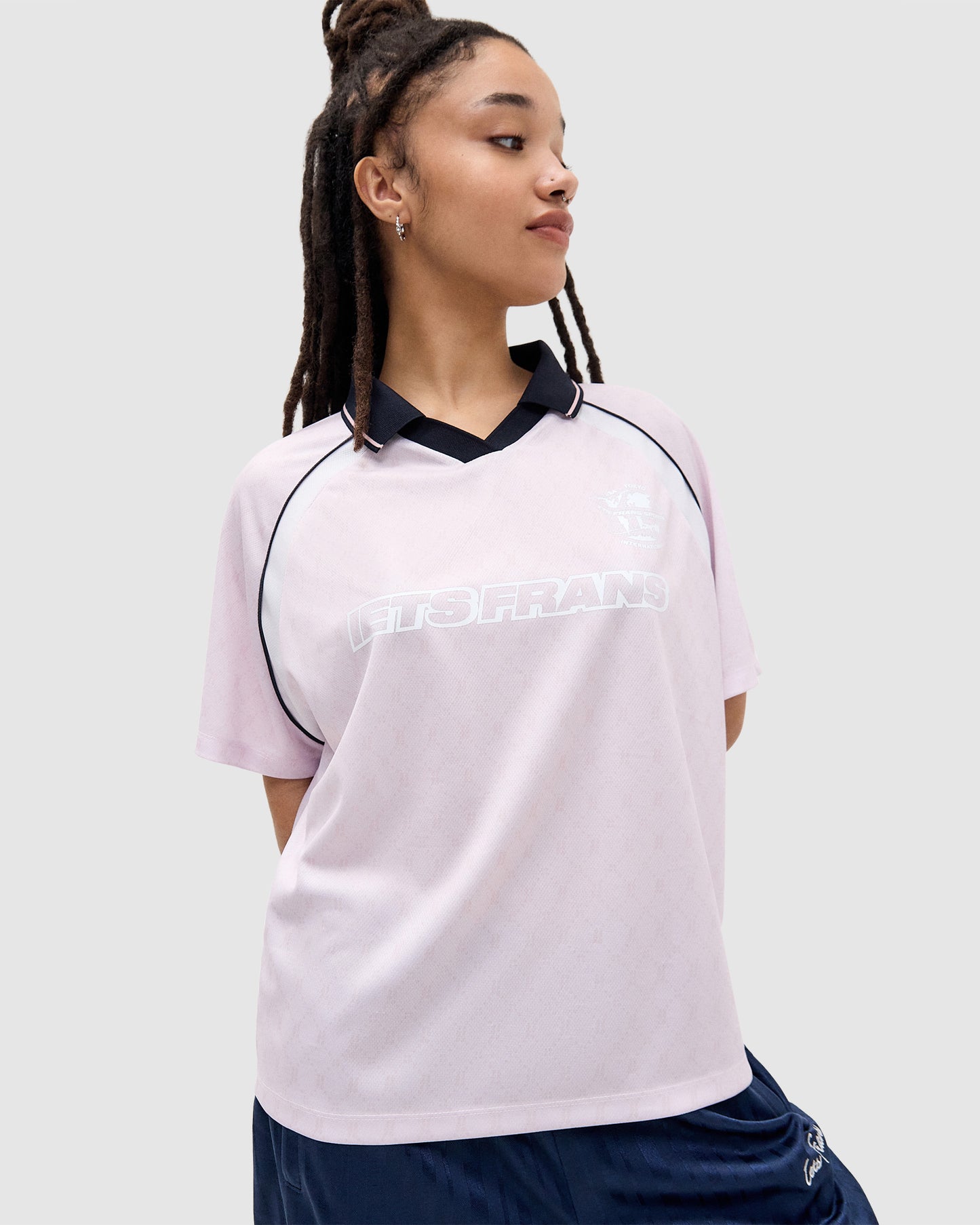 Monogram Boyfriend Football Top