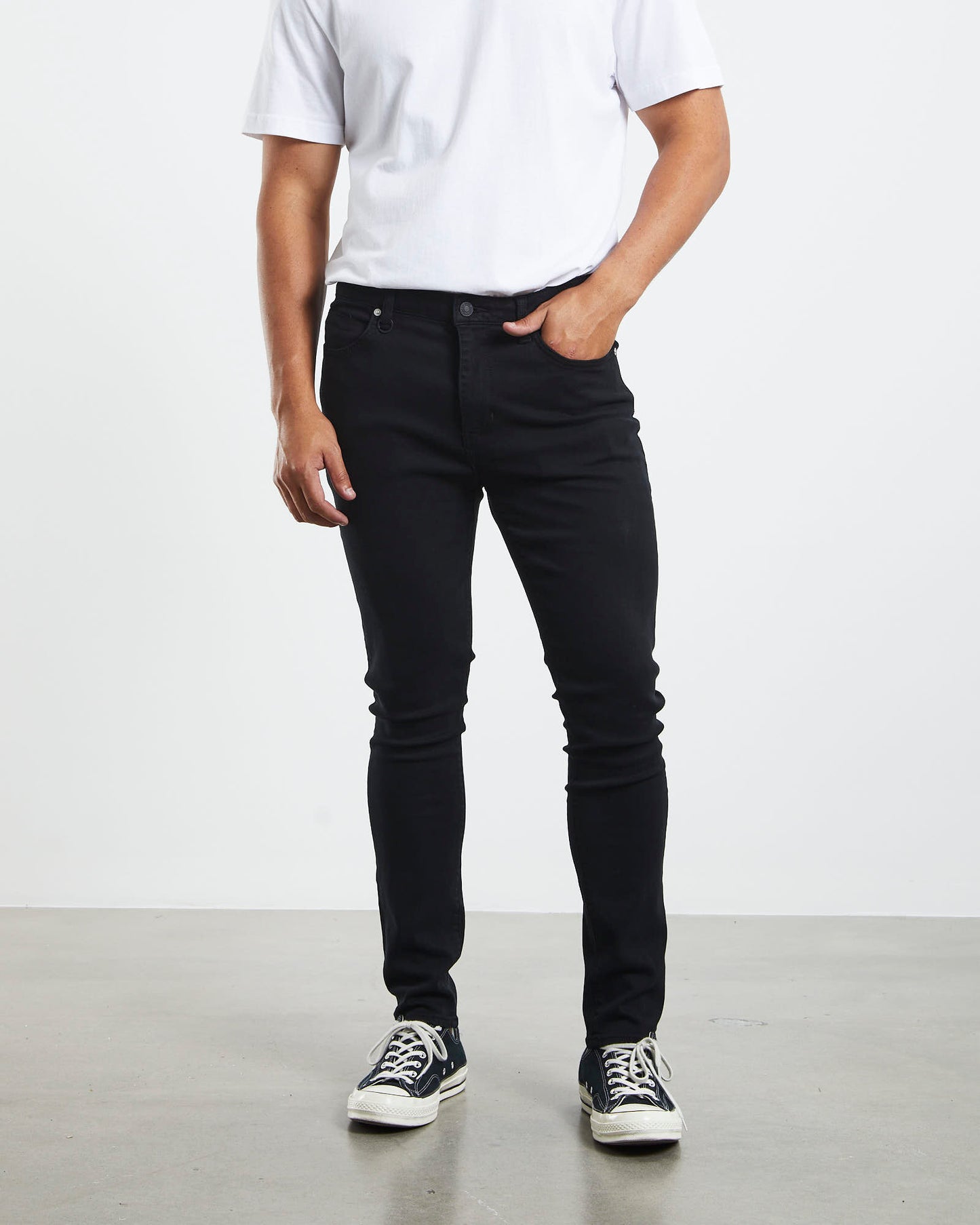 Rebel Skinny Jeans Eternal Black