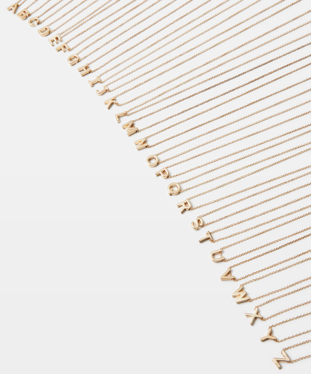 Gold Initial Necklace
