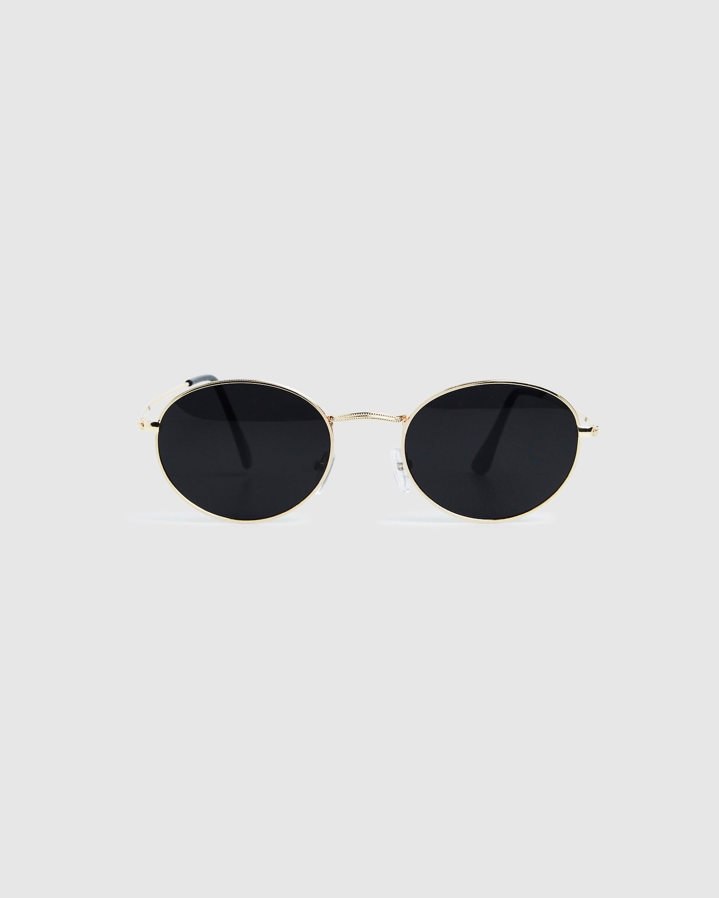 Oli Oval Sunglasses Black/Gold