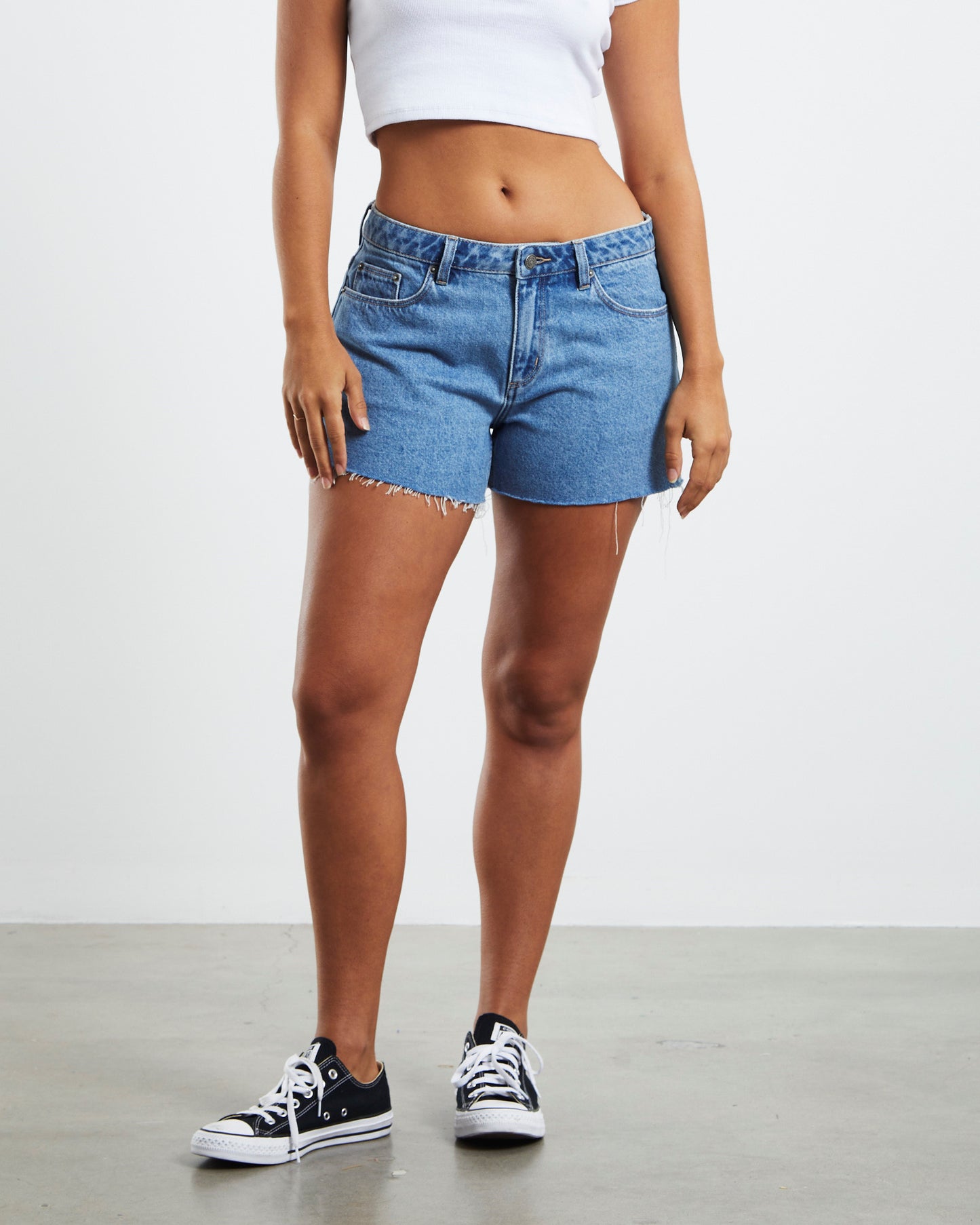 Y2K Low Relaxed Shorts Hemporium Blue