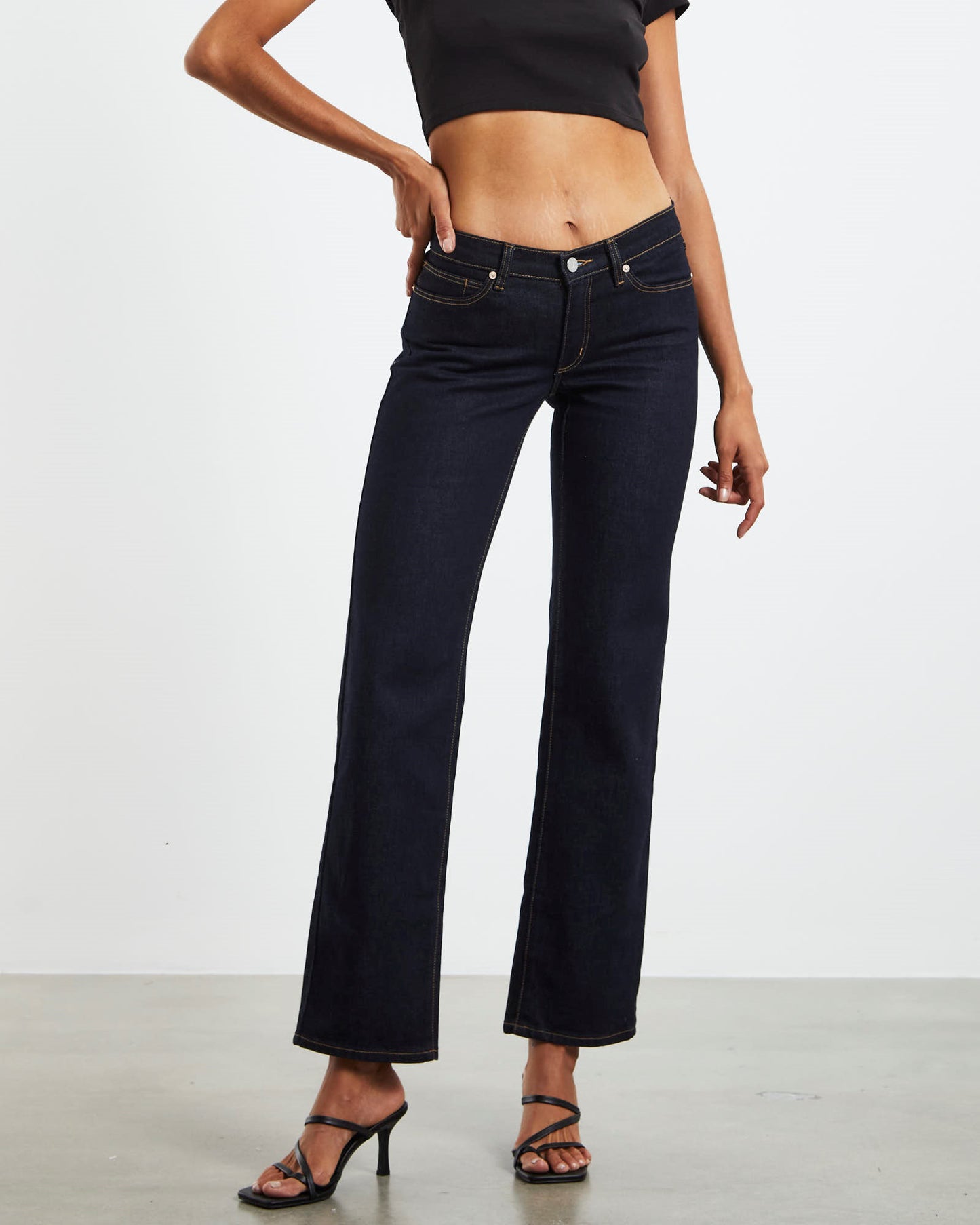 A 99 Low Rise Straight Jeans Alice Blue