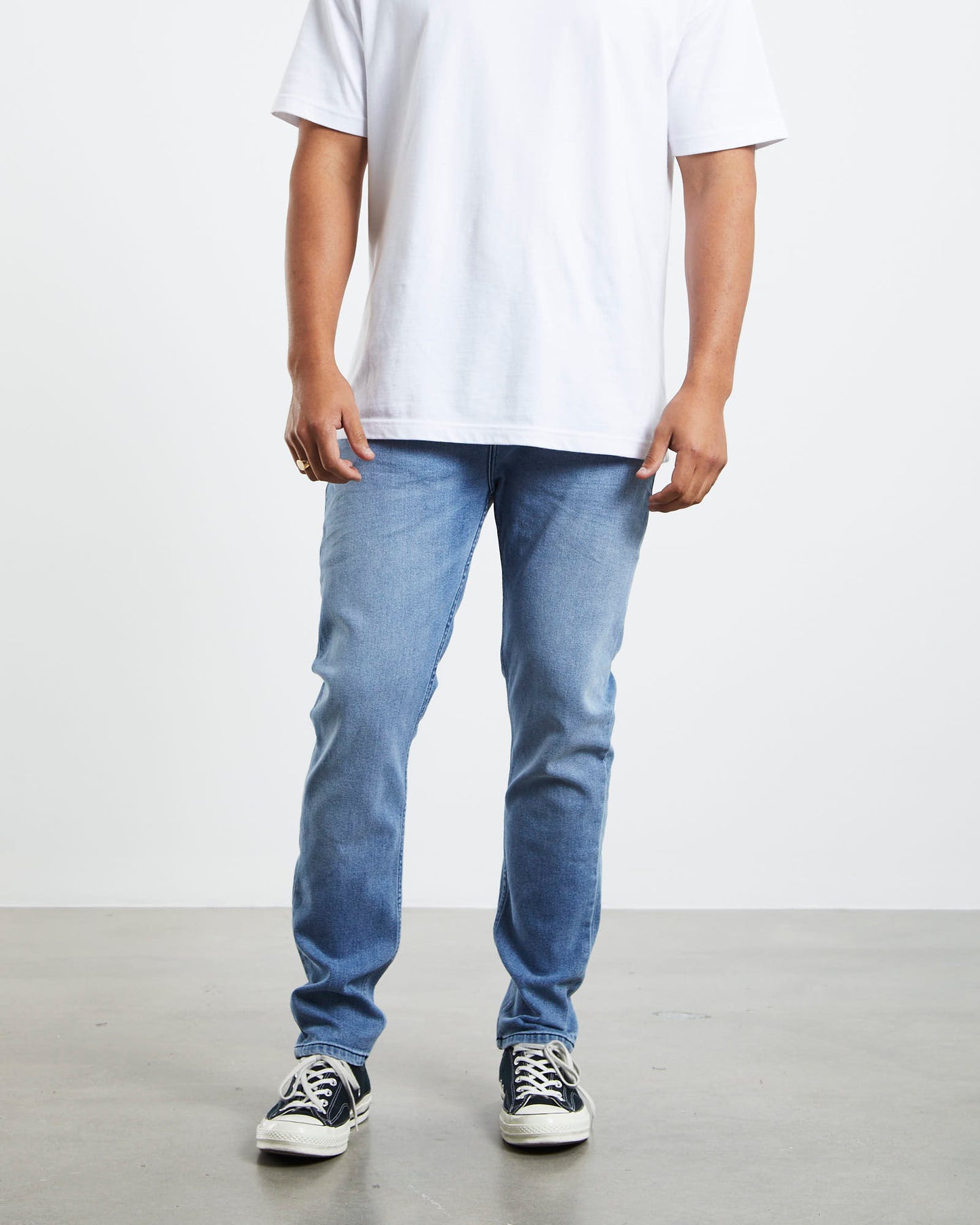 Tim Slim Denim Jeans Fast Time Worn