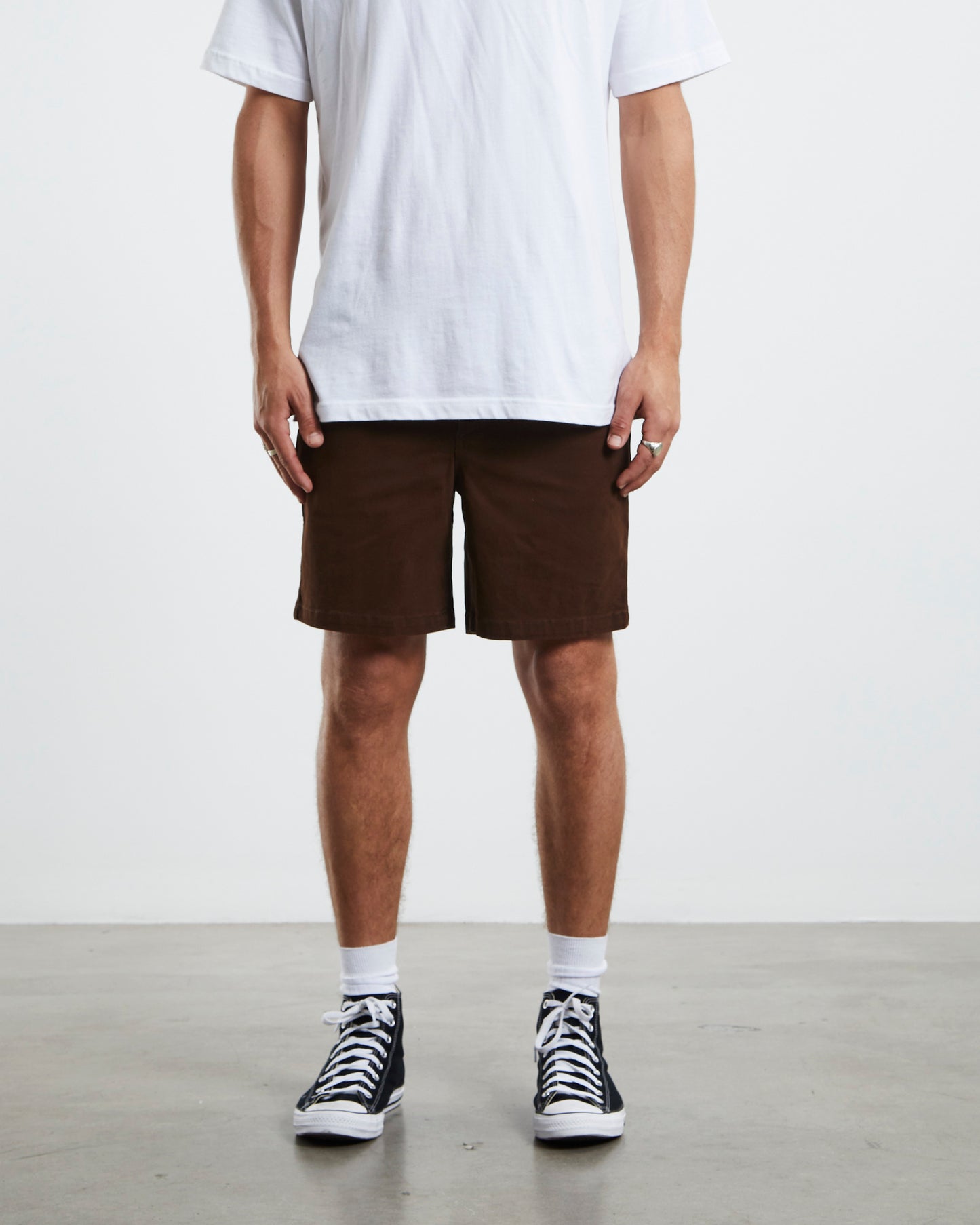 Union Drill Shorts Bark Brown