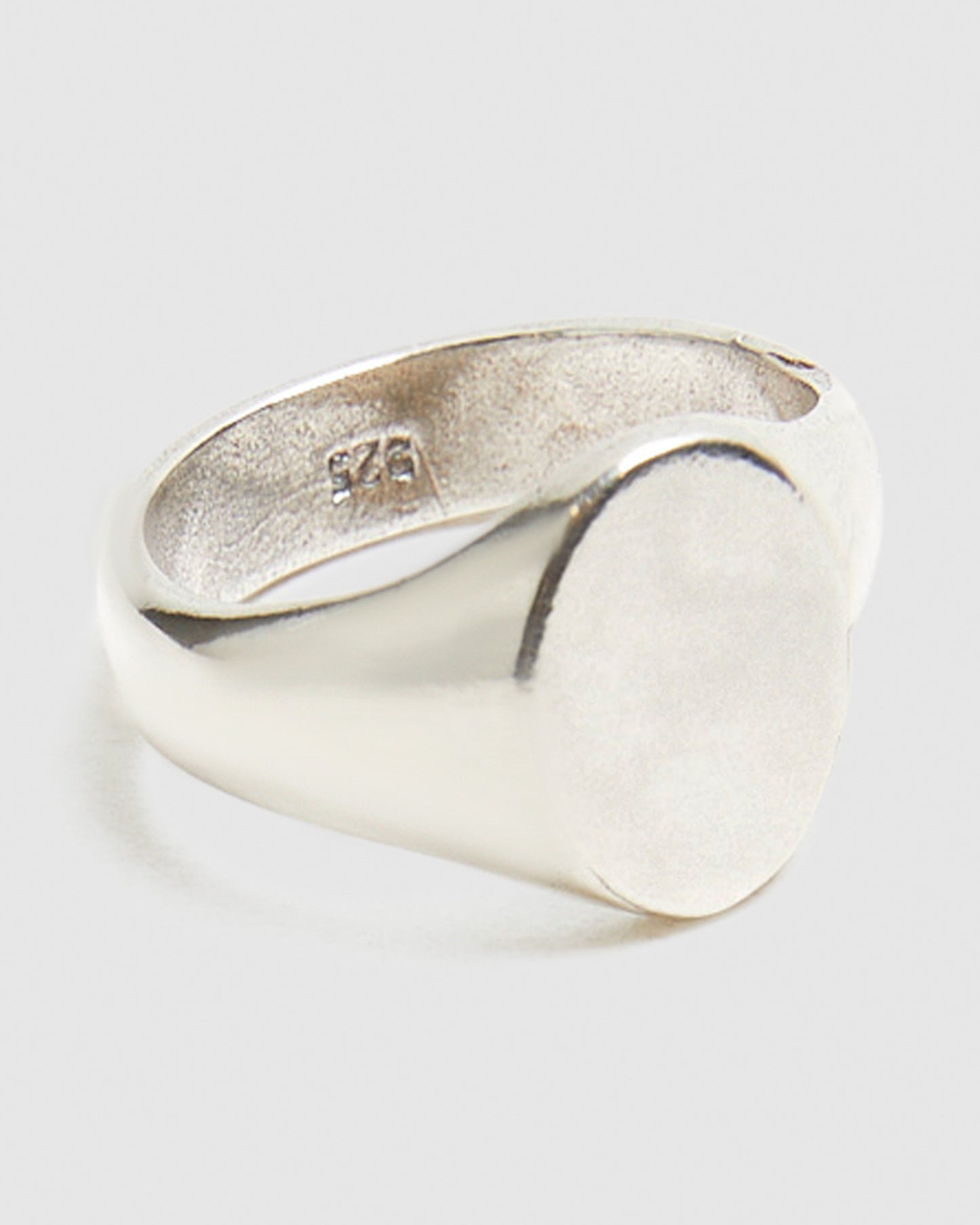 Oval Signet Ring Silver