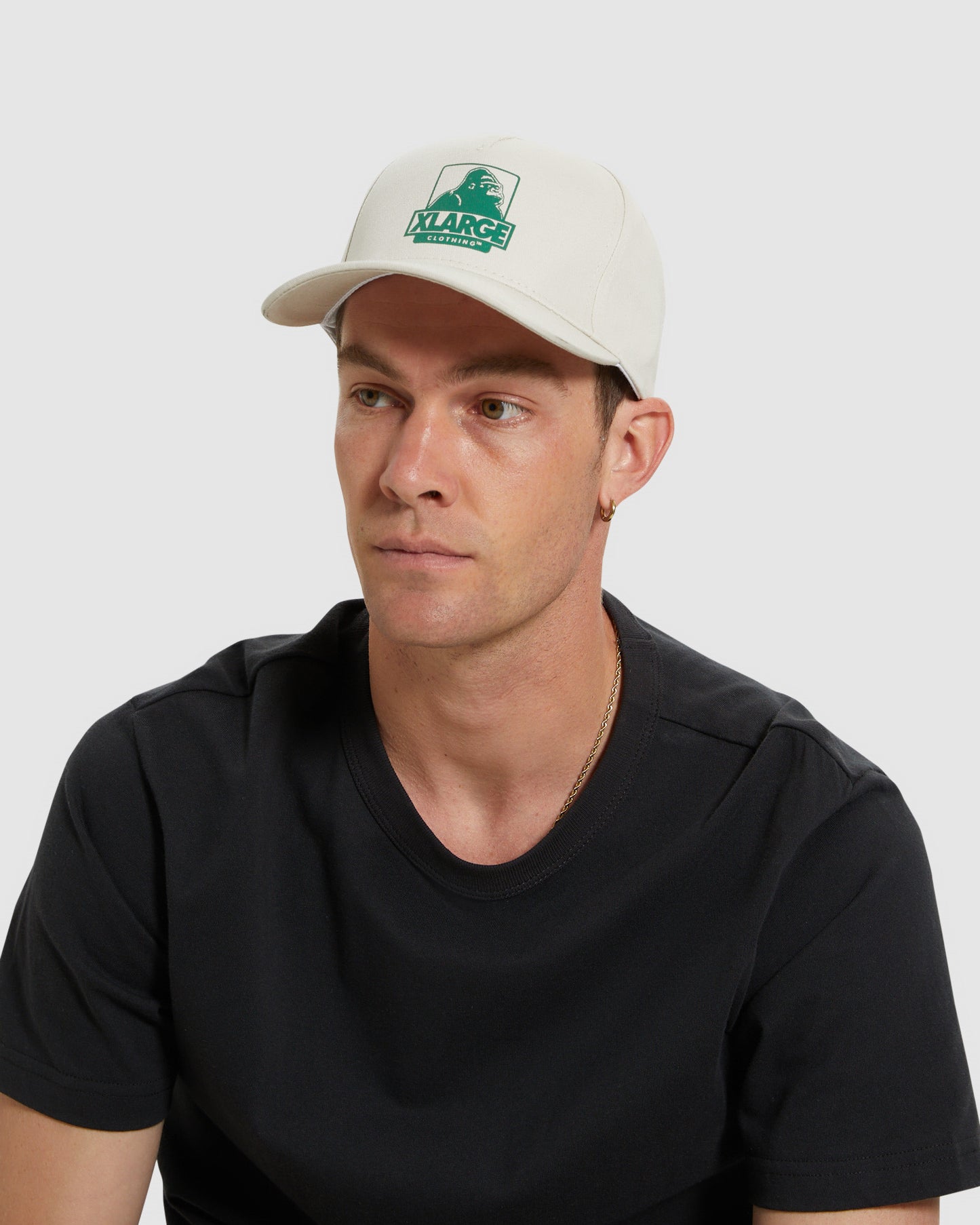 91 5-Panel Cap Light Grey/Green