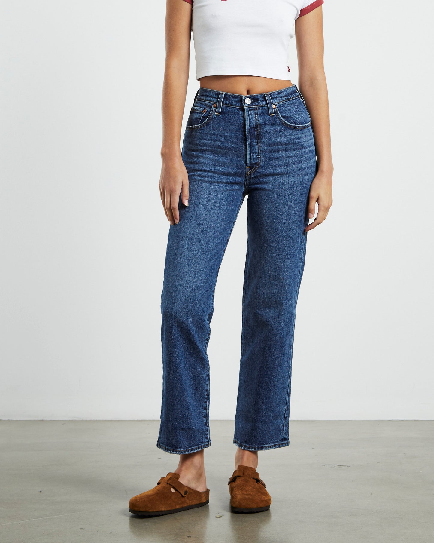 Ribcage Straight Jeans Valley View Blue