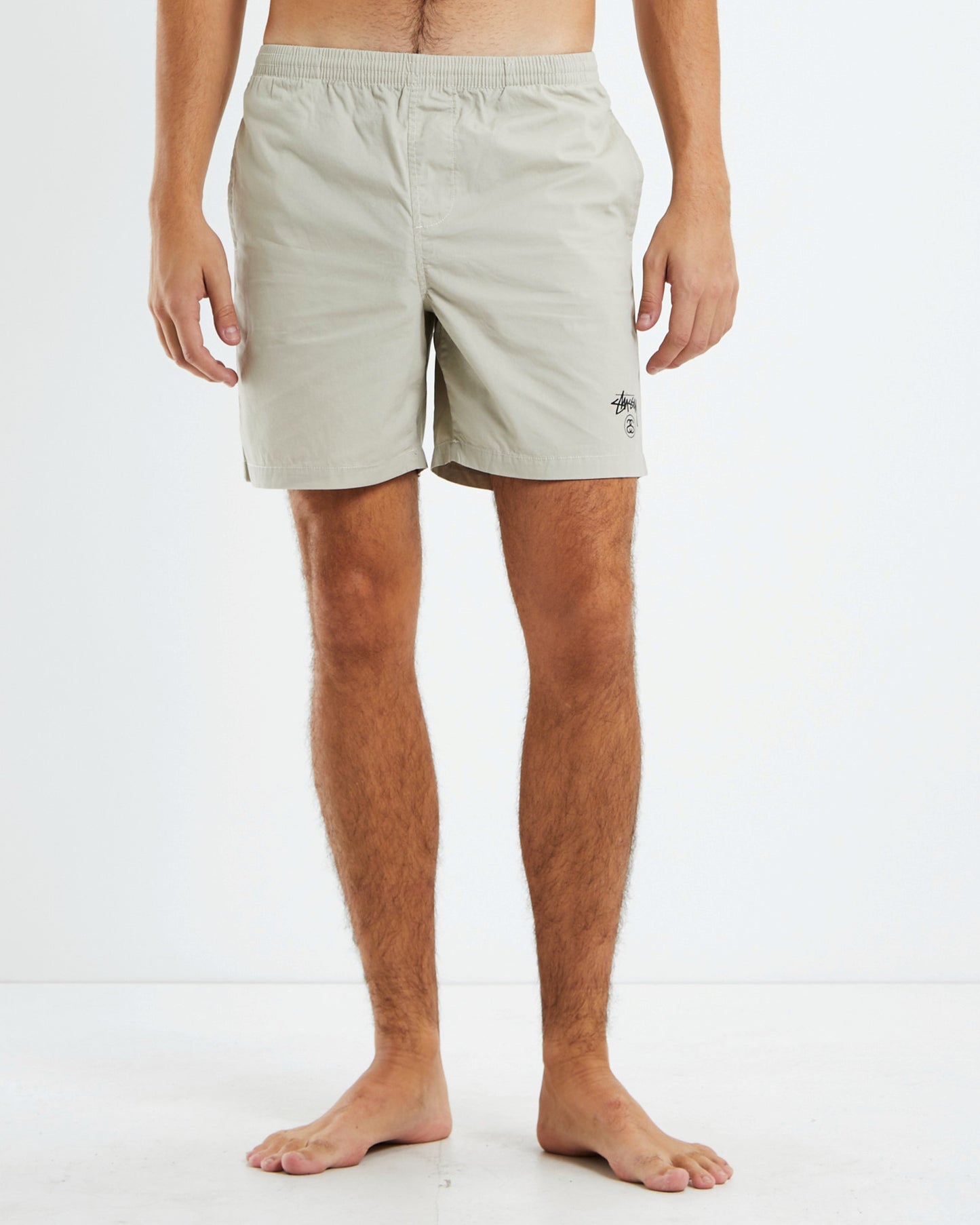 Basic Stock Beach Shorts Cement