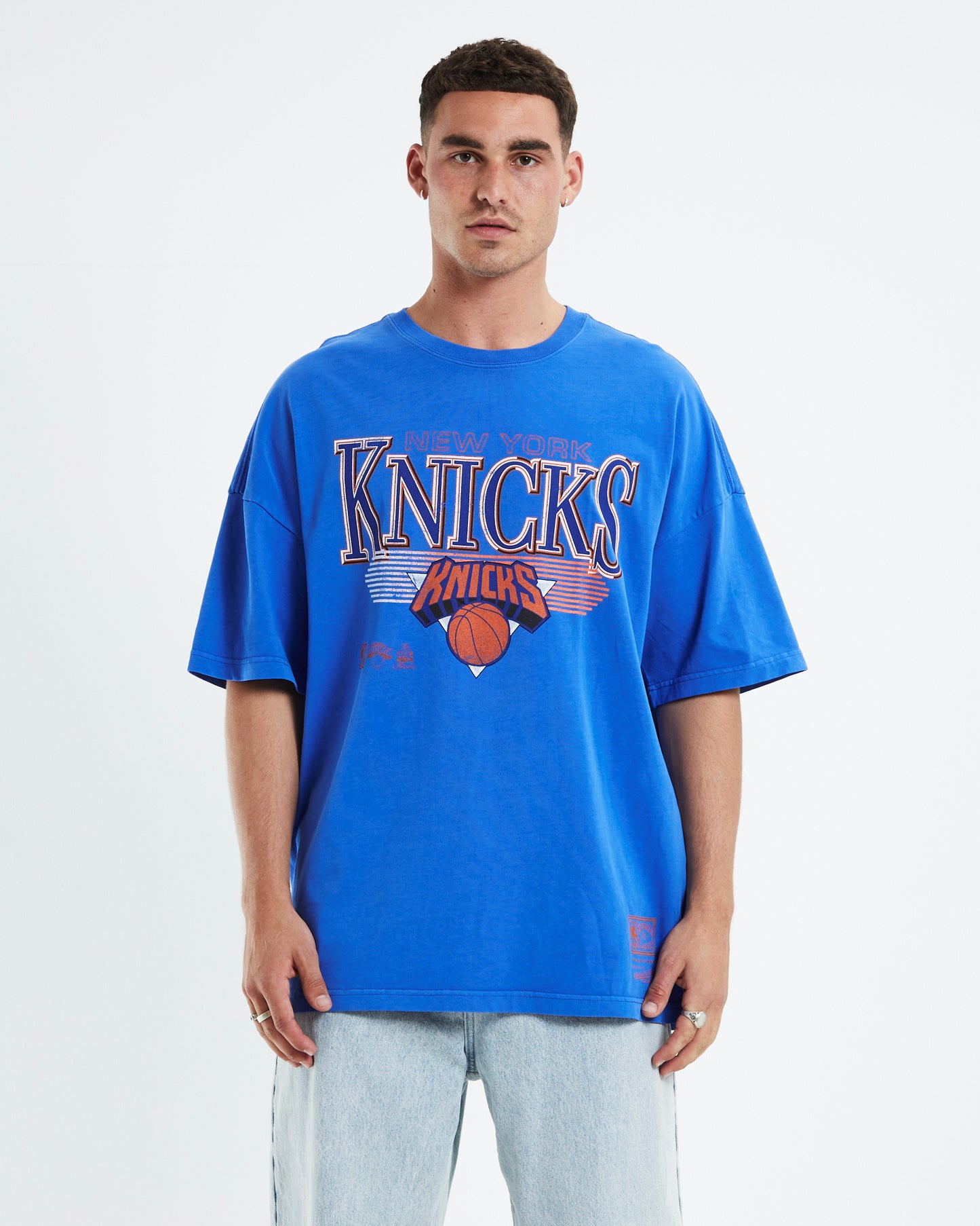 Underscore T-Shirt Knicks Faded Royal Blue