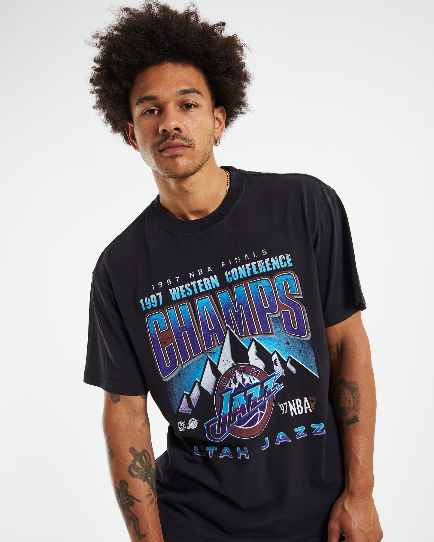 1997 Conference Champions T-Shirt Faded Black