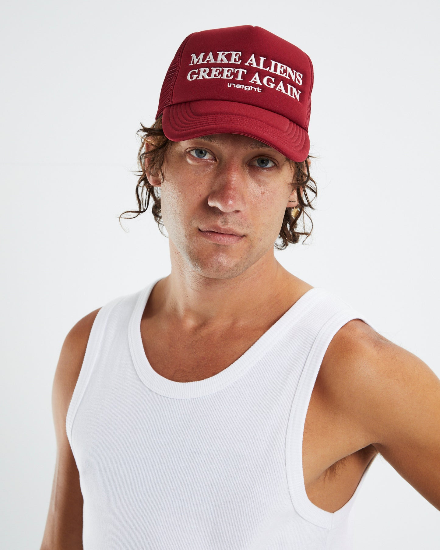 Greetings Trucker Cap Red