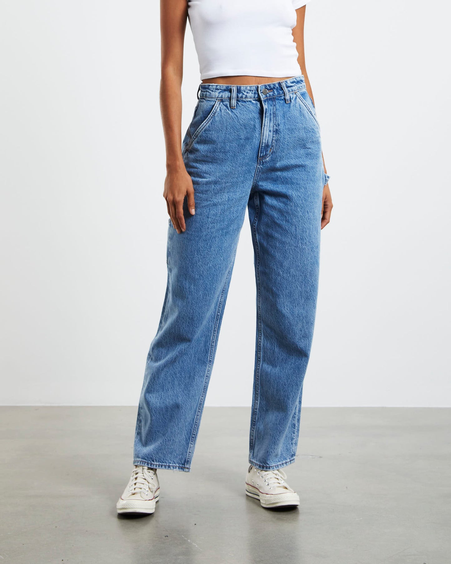 Hi Baggy Carpenter Denim Jeans