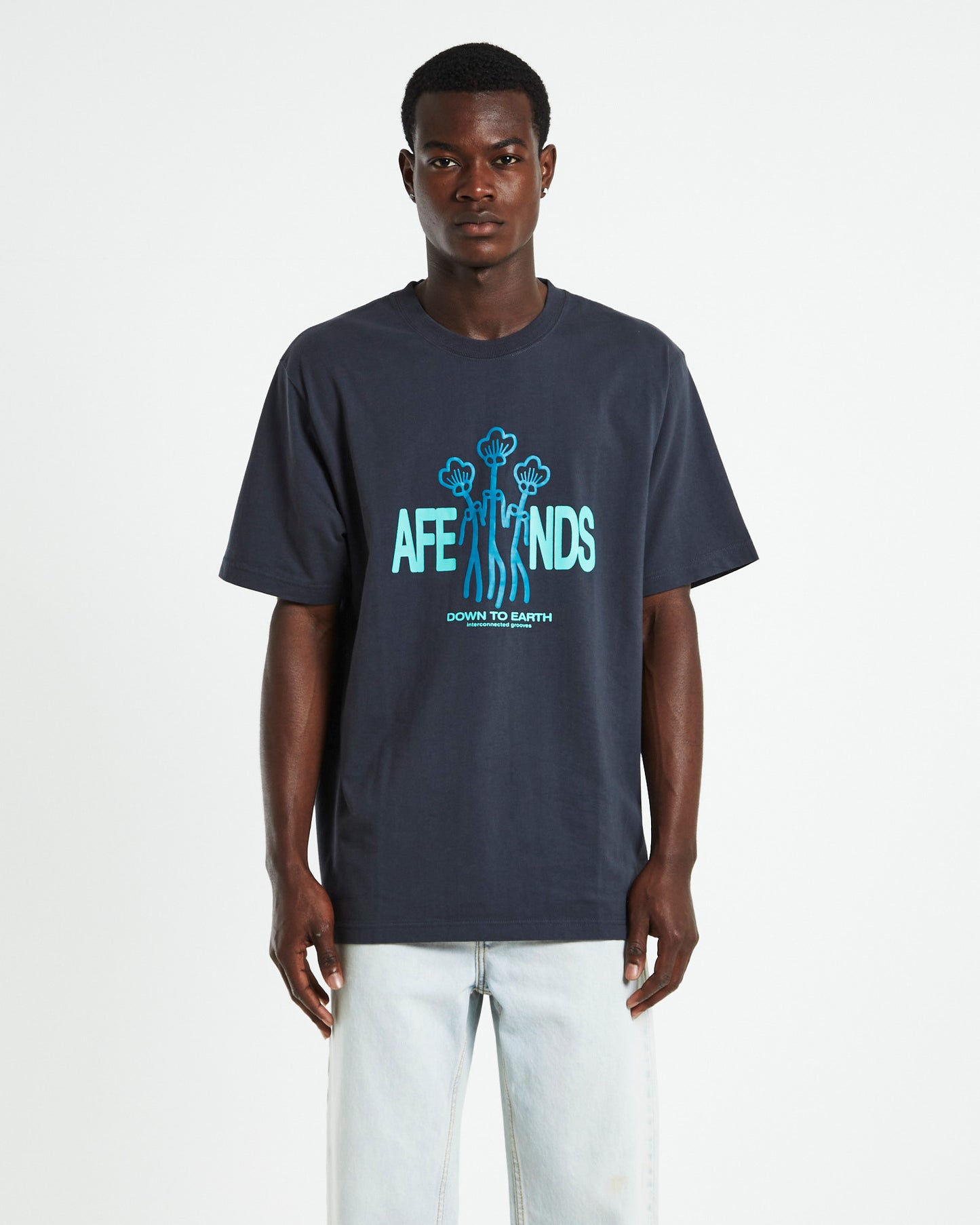 Grooves T-Shirt Charcoal Grey