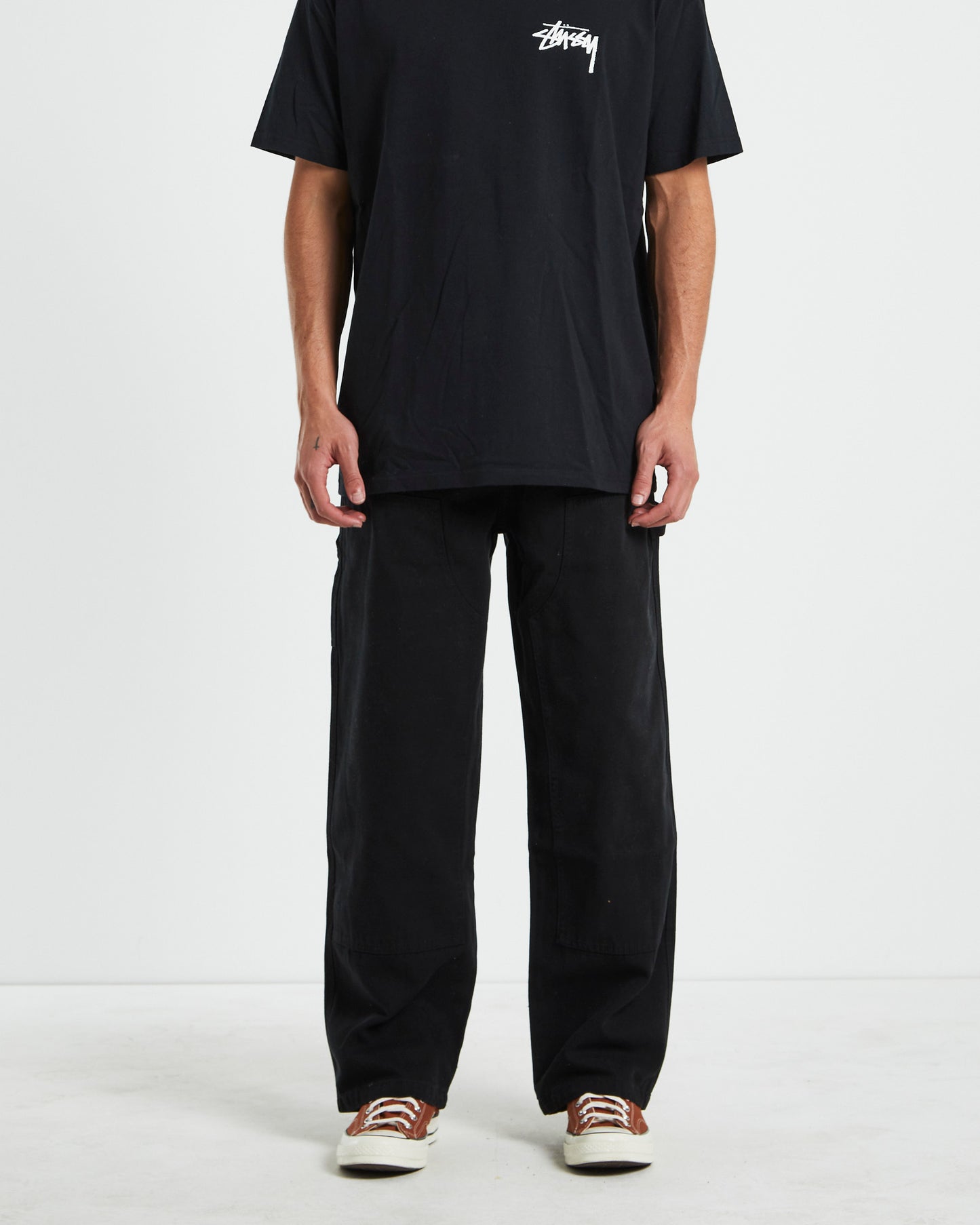 Canvas Work Pants in Black