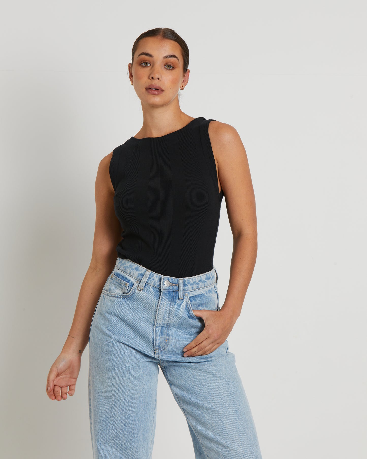 Frenchie 90s Top in Black