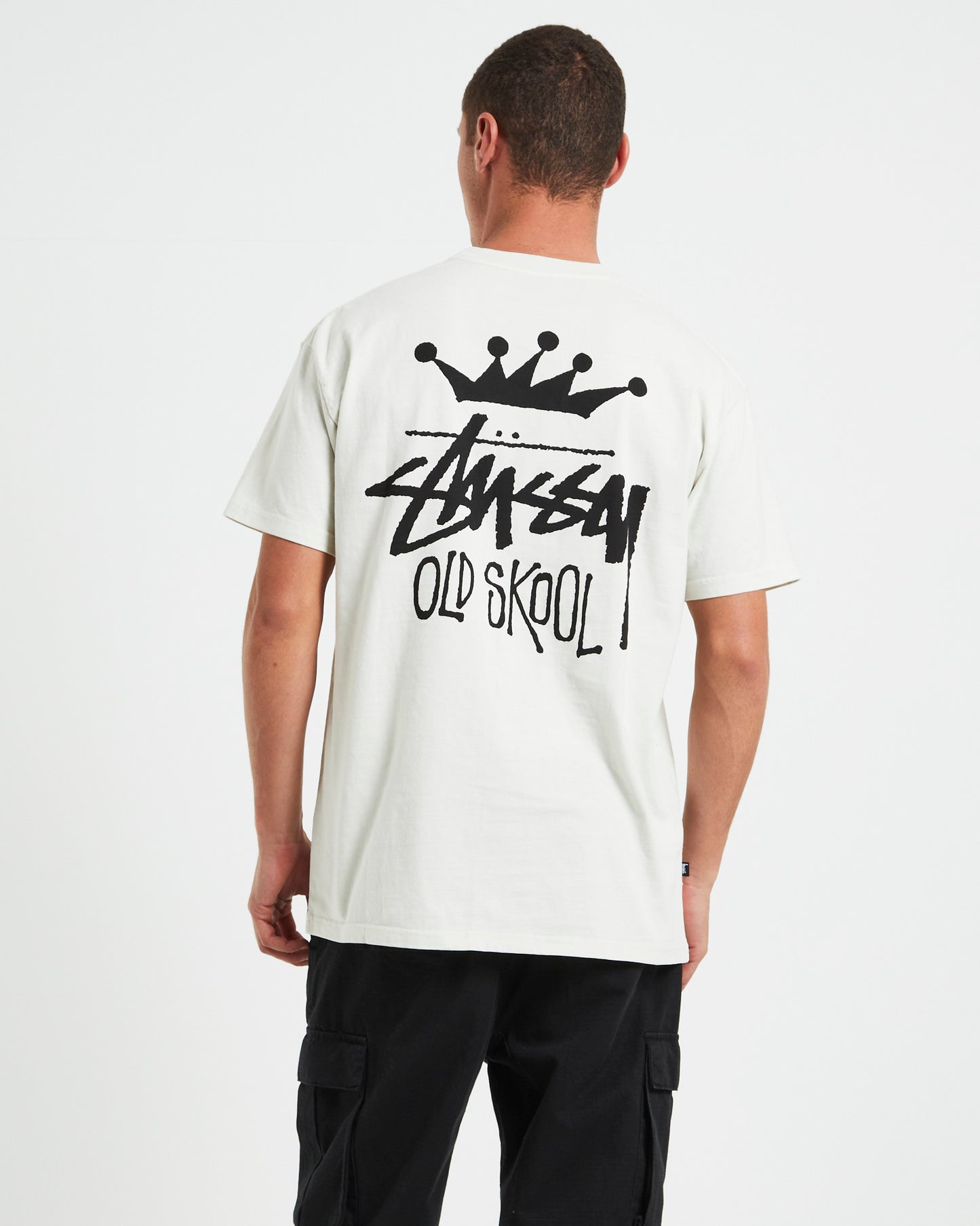 Old Skool Heavyweight Short Sleeve T-Shirt in Washed White