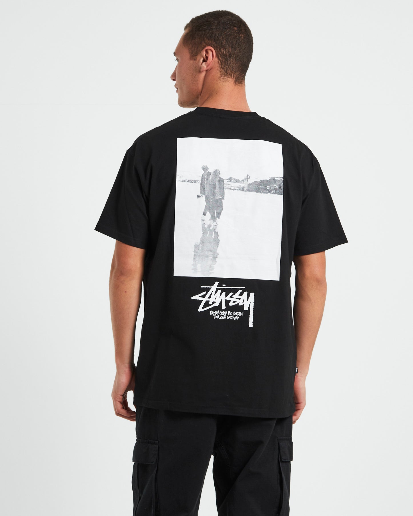 Low Tide Heavyweight Short Sleeve T-Shirt in Black