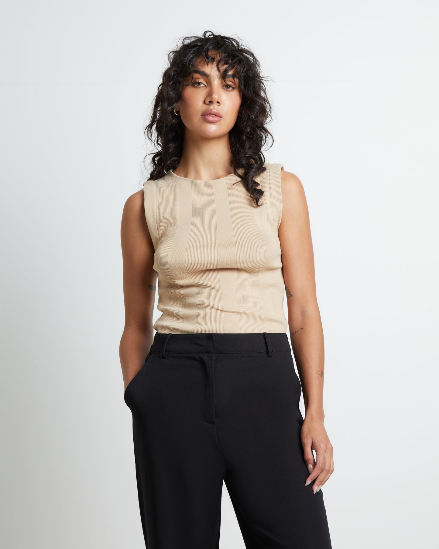 Frenchie 90s Top in Oat