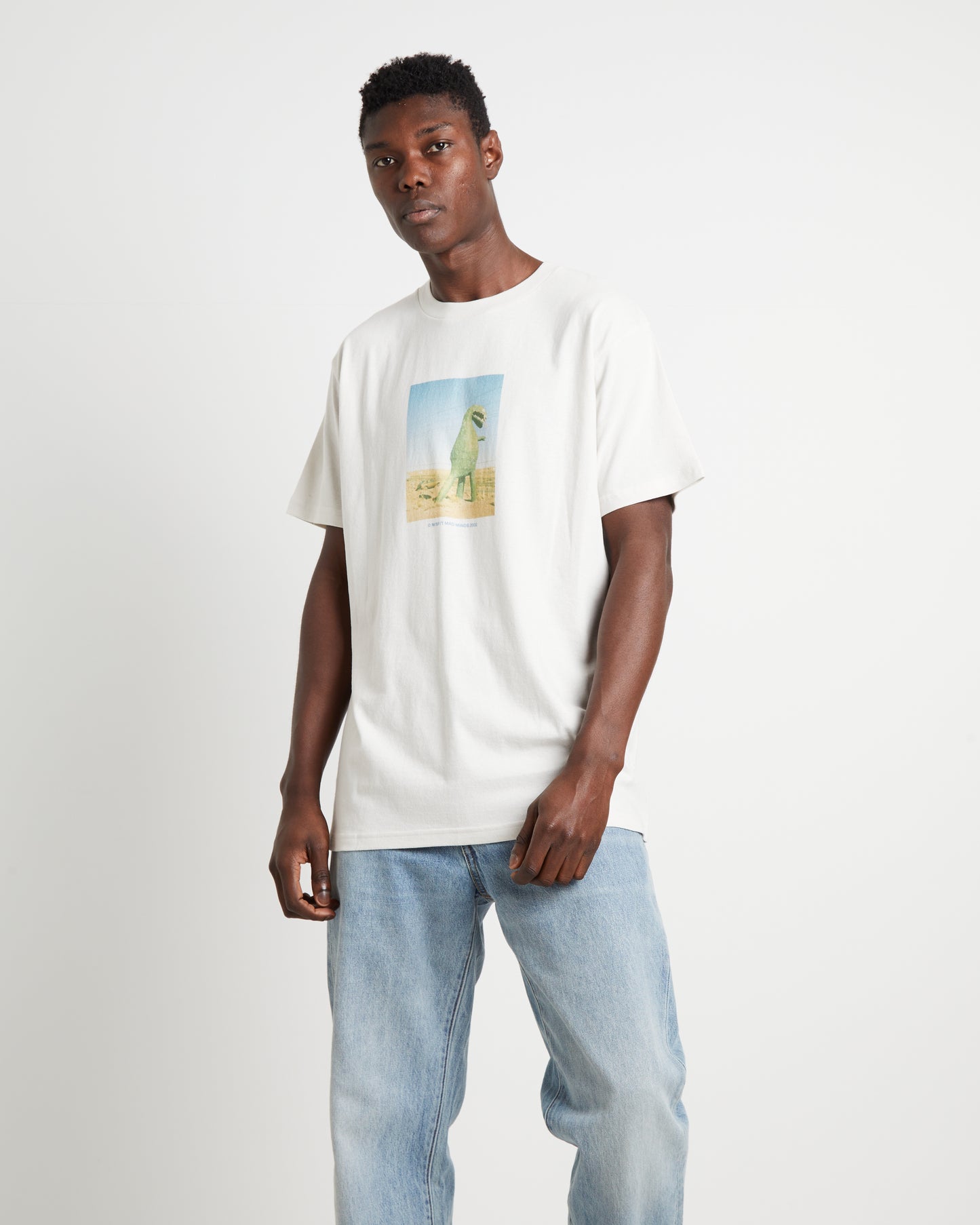 Extinct Short Sleeve T-Shirt in Thrift White
