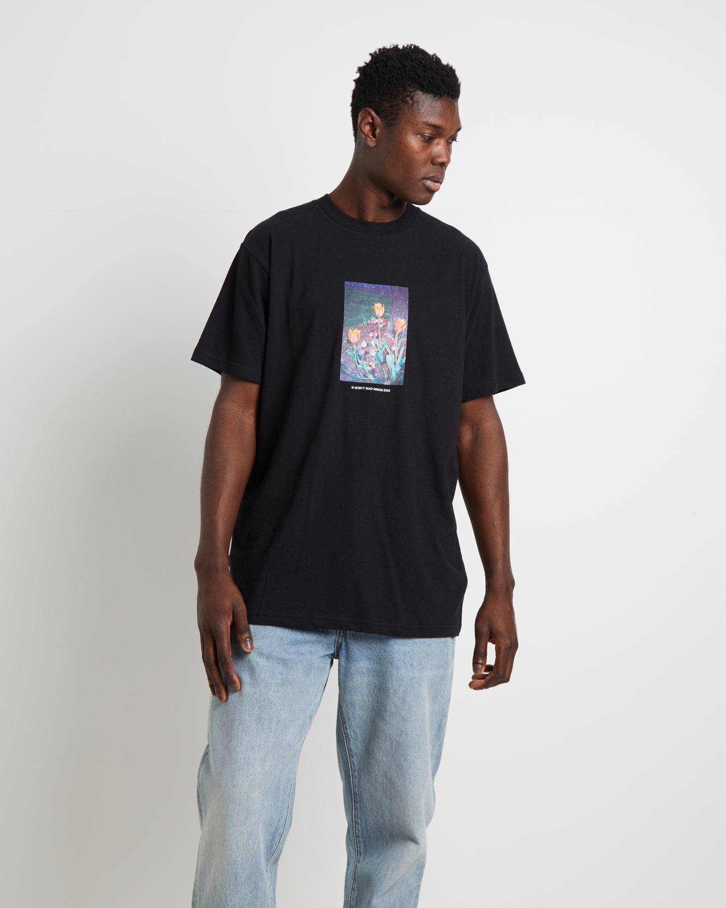 Garden Short Sleeve T-Shirt in Washed Black