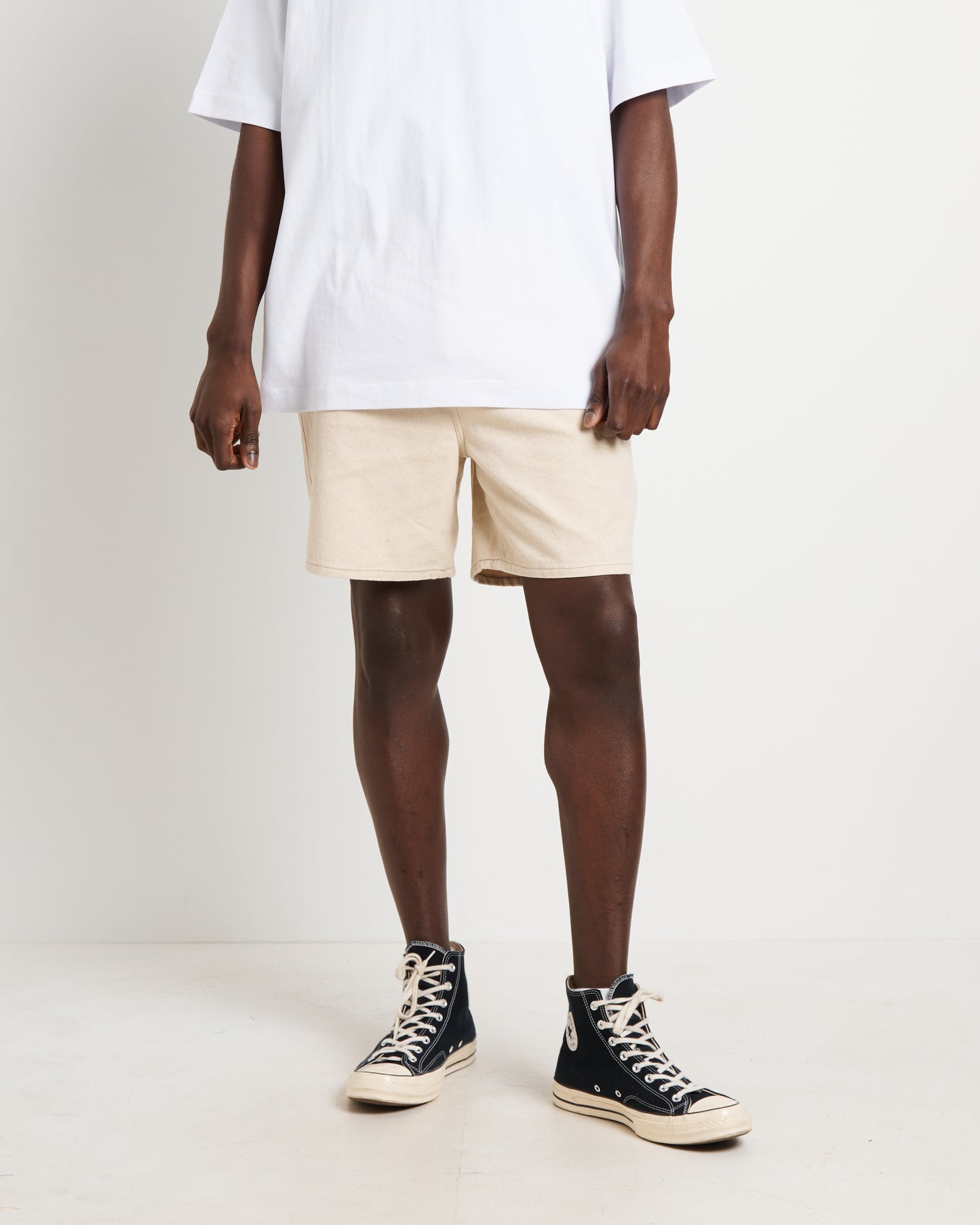 Lee Worker Shorts in Ecru Static