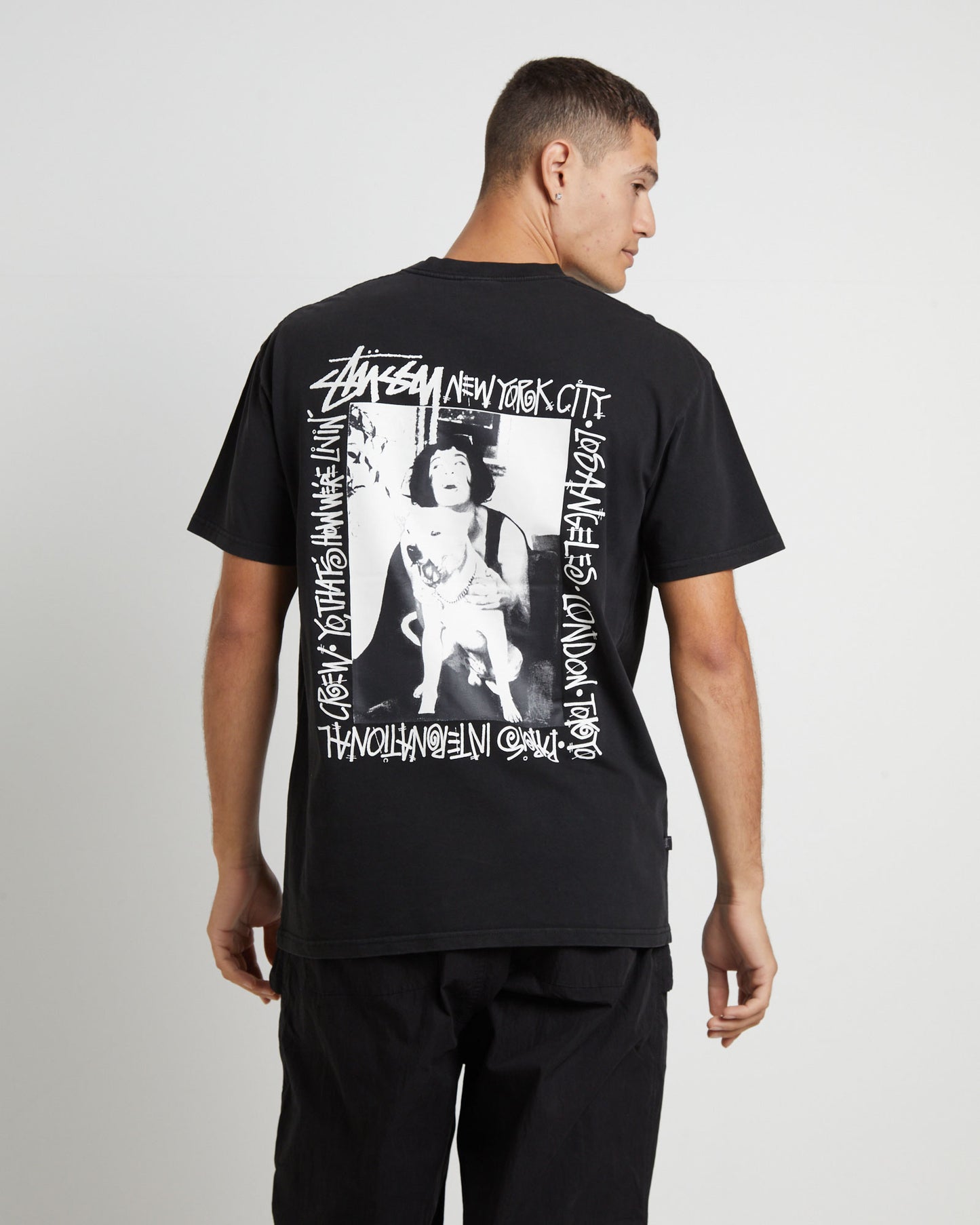 How We're Living Heavyweight Short Sleeve T-Shirt in Black