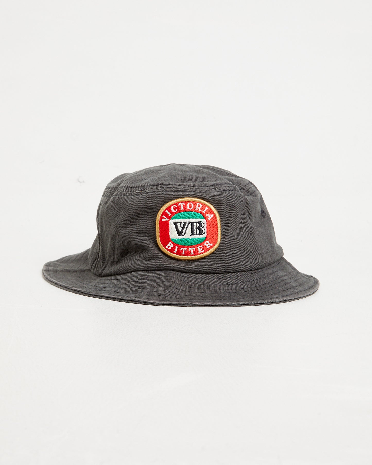 VB Cotton Twill Bucket Hat in Charcoal