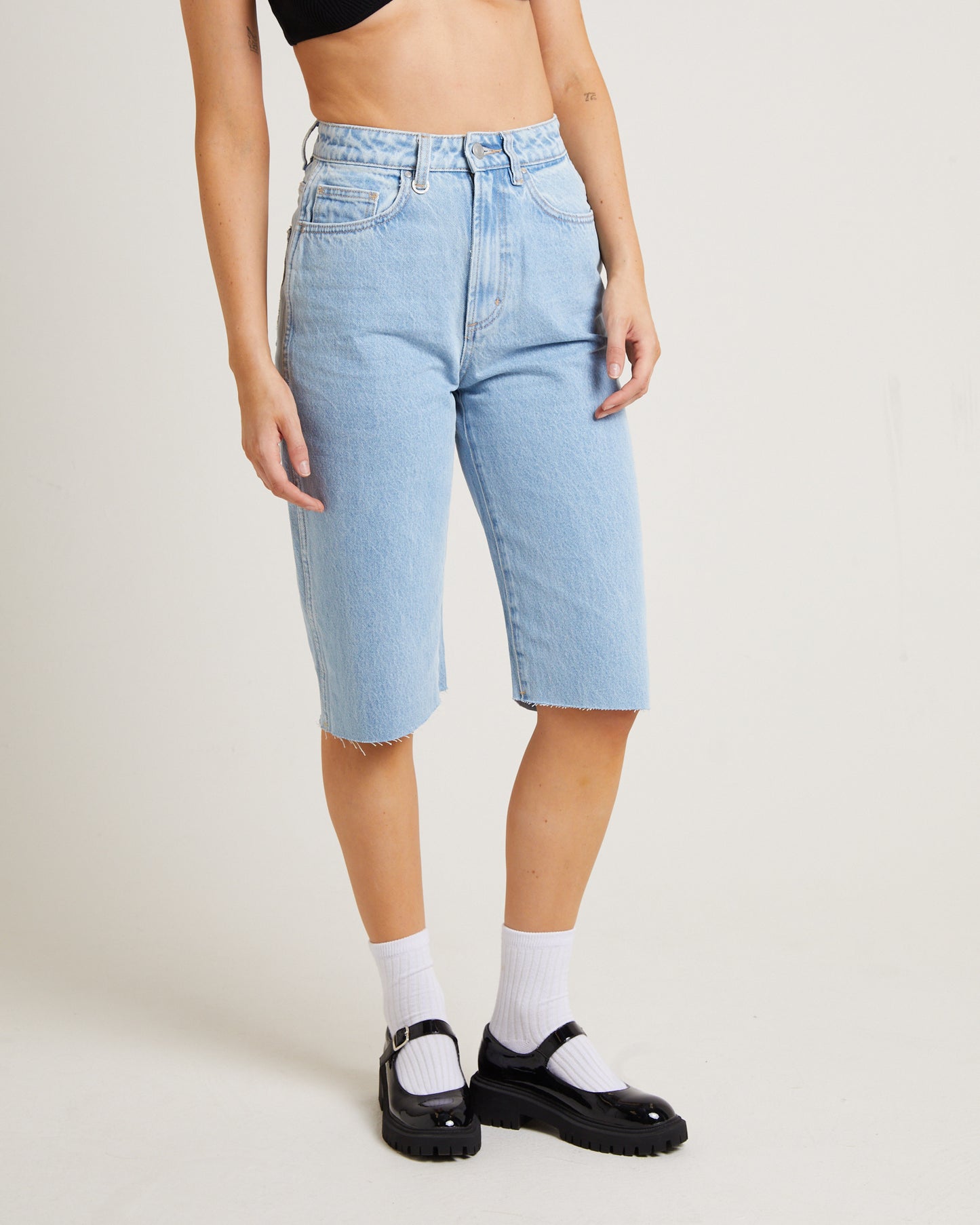Sade Denim Jorts in Light Vintage