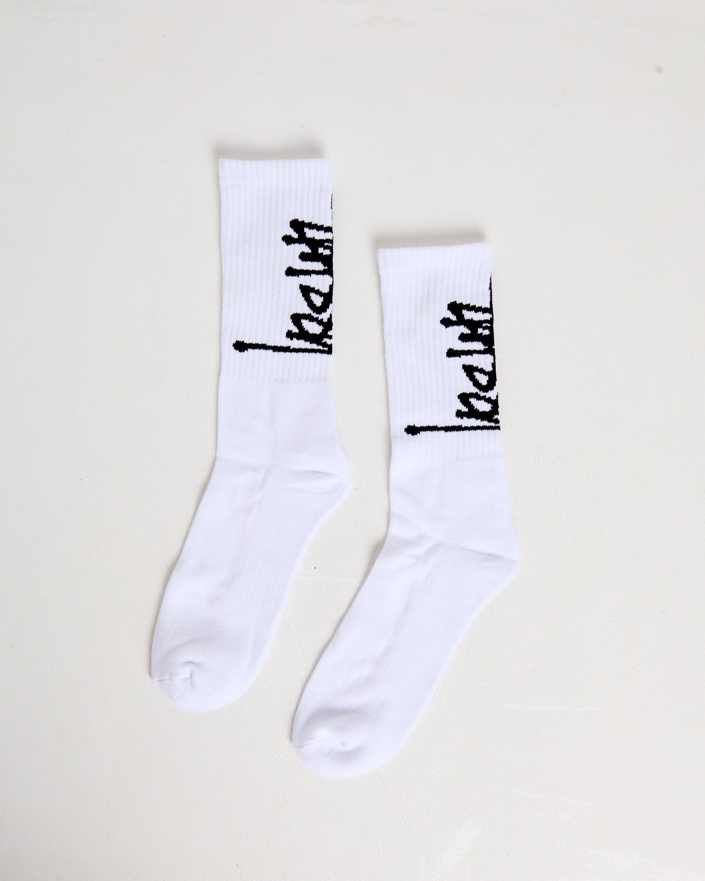 Large Graffiti Socks 3 Pack in White