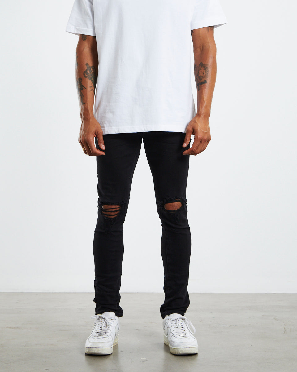Rebel Skinny Denim Jeans Friction