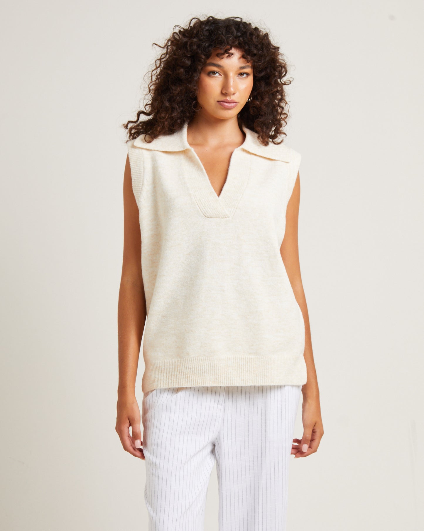 Avari Knit Vest Oat