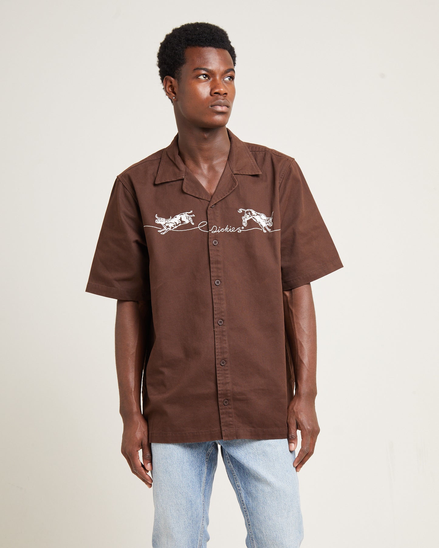 Bully Boy Short Sleeve Shirt Brown