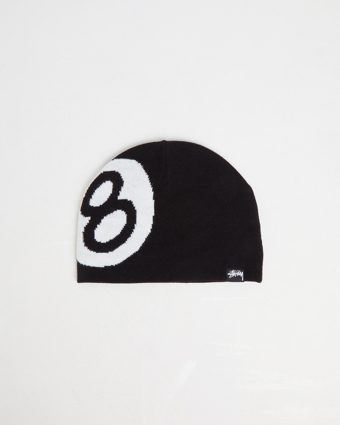 8 Ball Skull Beanie Black