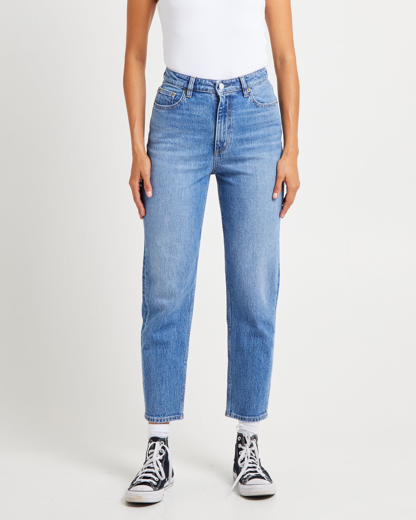 High Mom Denim Jeans Anemone