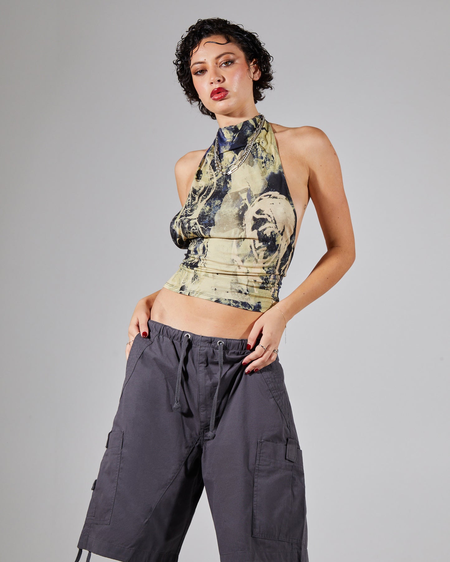 Belted Halter Top