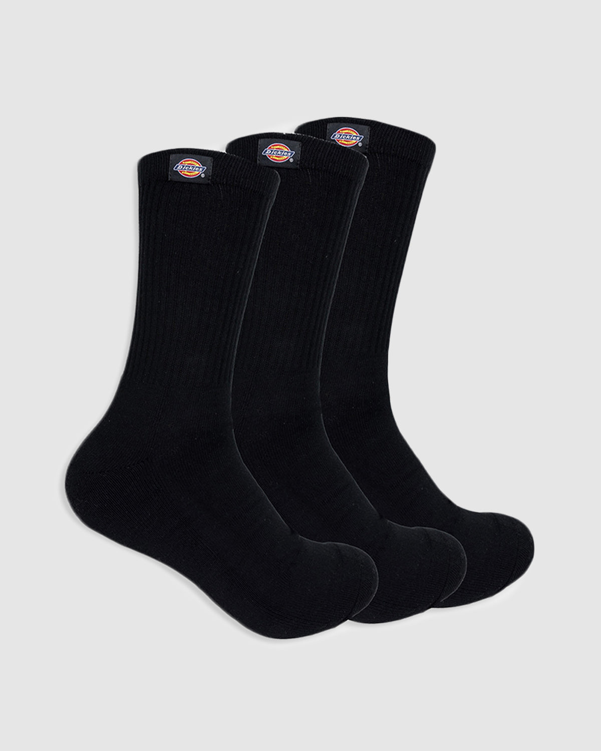 Classic Label 3-Pack Crew Socks BLACK