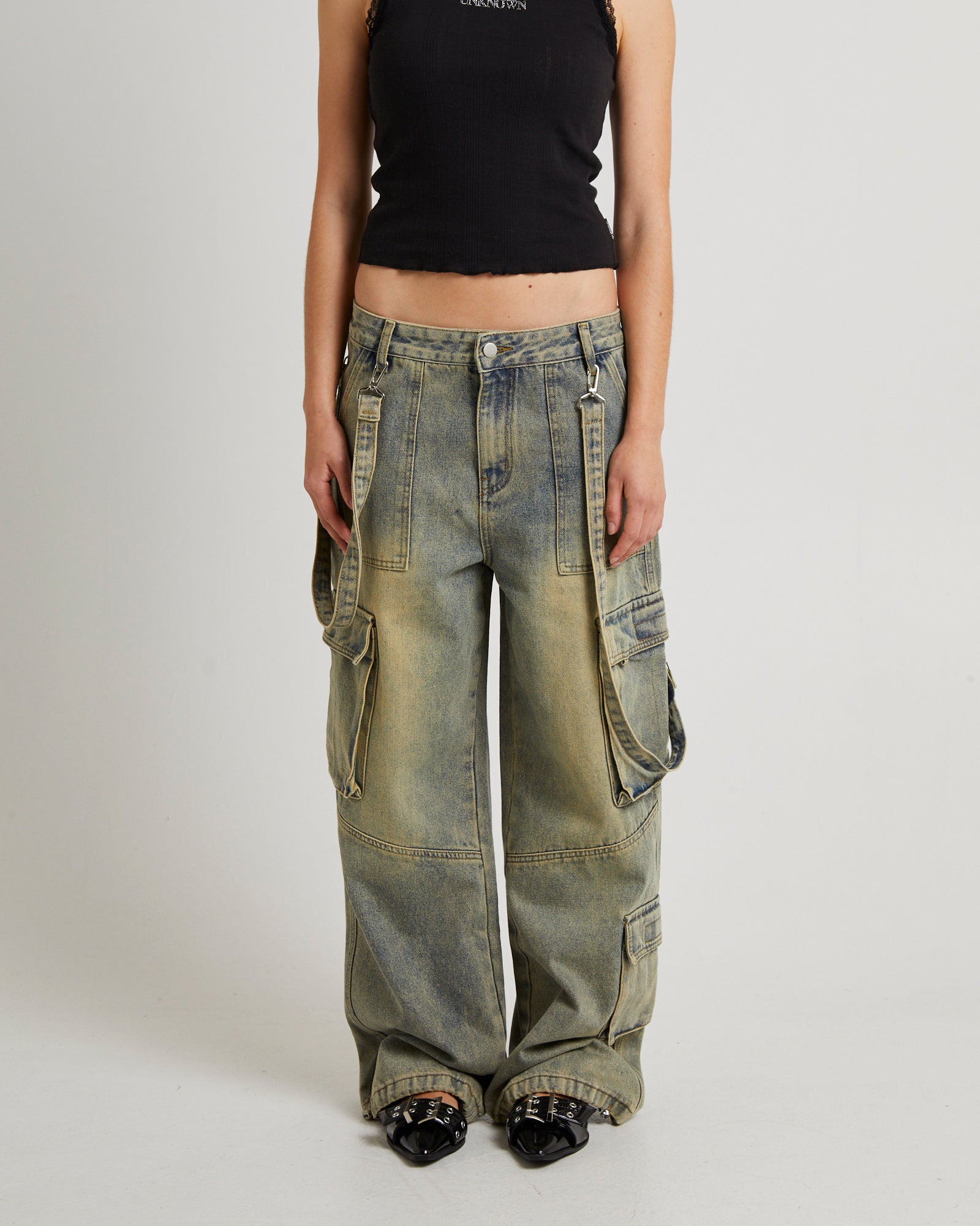Remedy Denim Cargo Pants – General Pants Co.